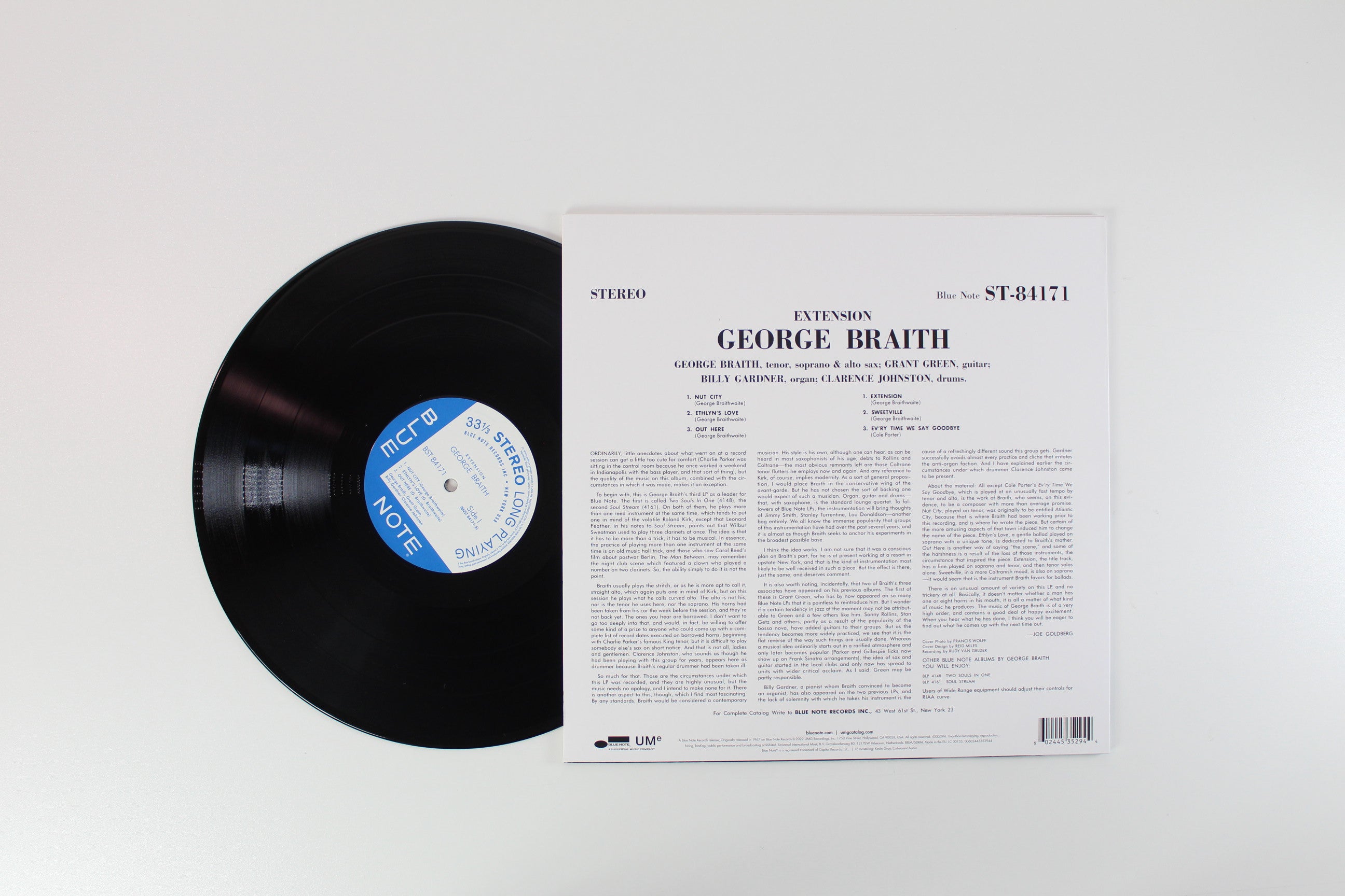 George Braith - Extension on Blue Note - Blue Note Classic Vinyl Series