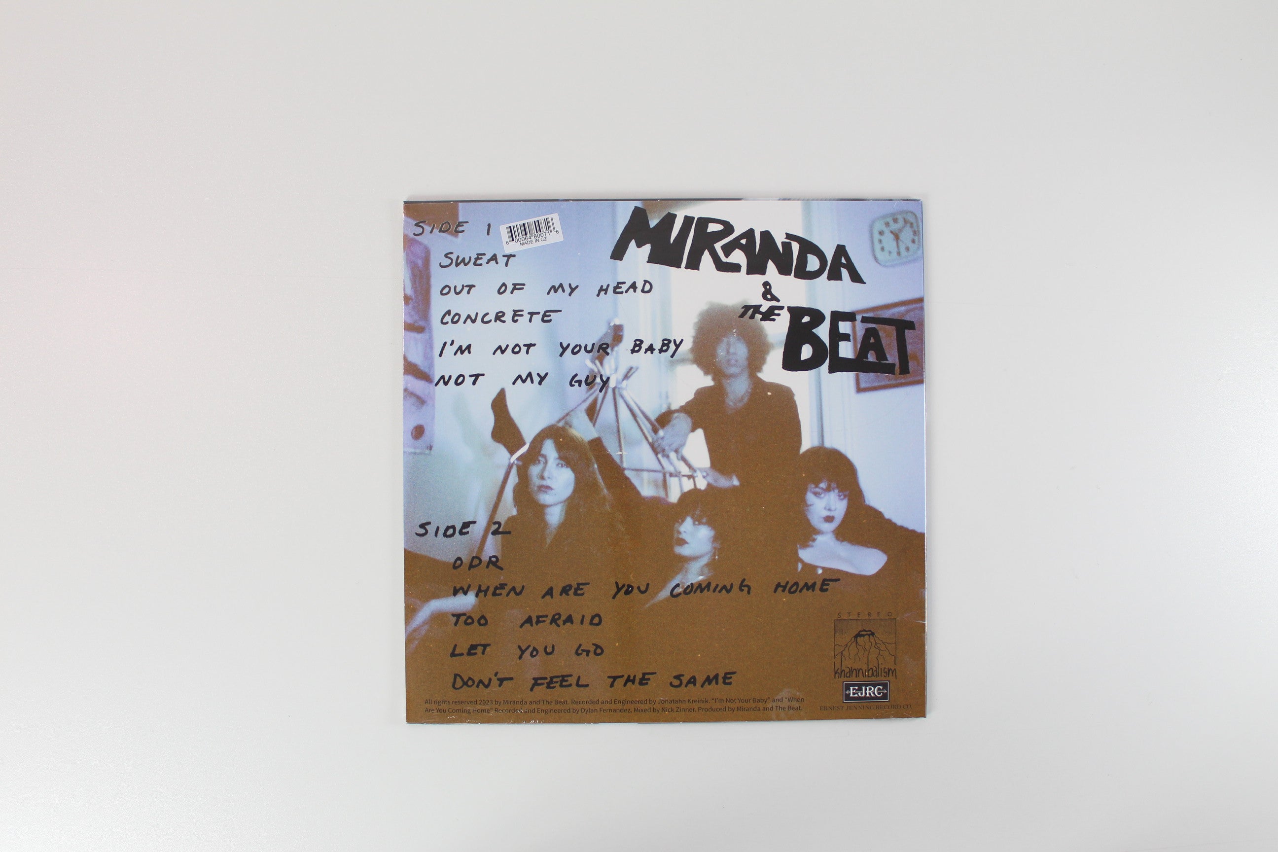 Miranda And The Beat - Miranda & The Beat on Ernest Jenning Record Co. / Khannibalism - Blue Translucent Vinyl - Sealed