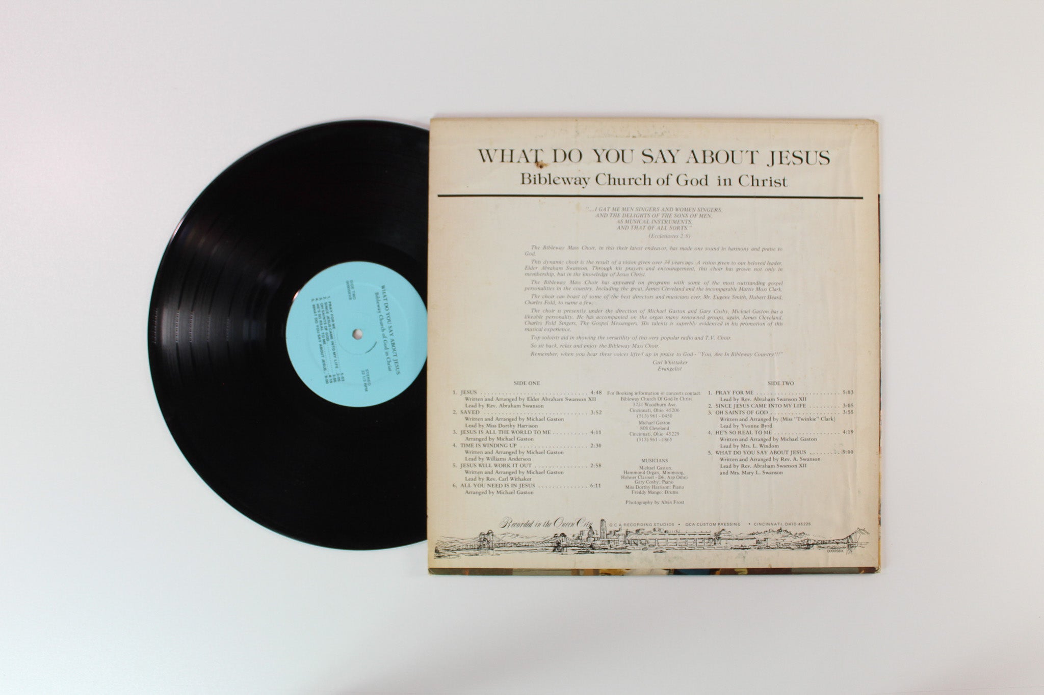 Bibleway Church Of God In Christ - What Do You Say About Jesus on QCA Custom Pressing