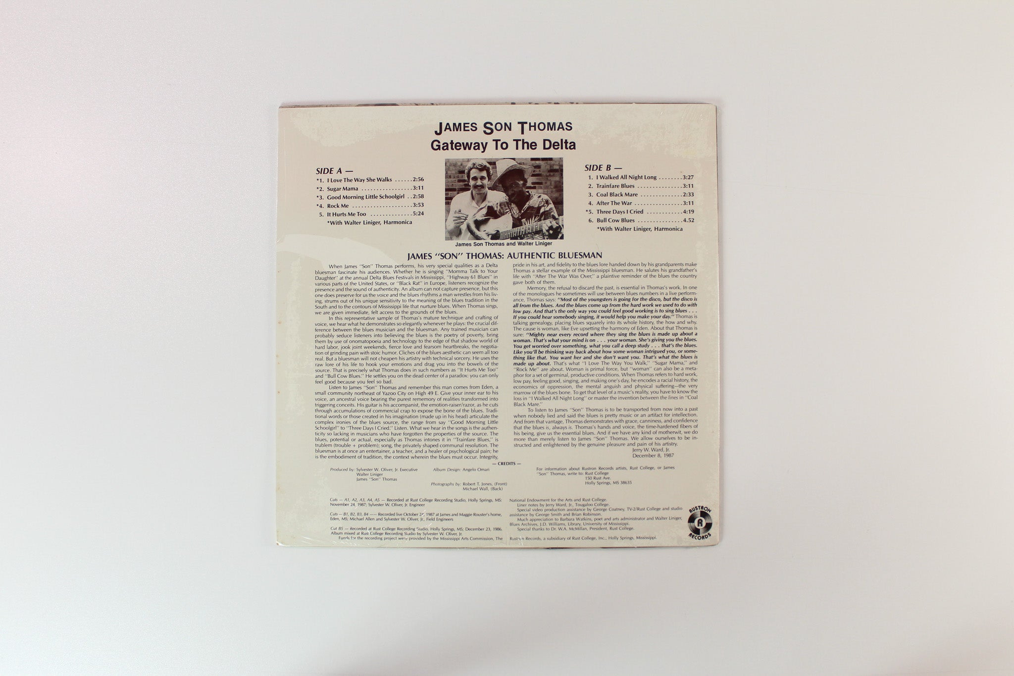 James Son Thomas - Gateway To The Delta on Rustron Records SEALED