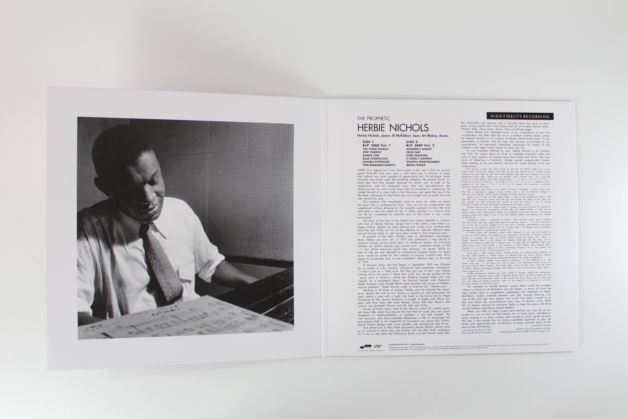 Herbie Nichols - The Prophetic Herbie Nichols Vol. 1 & 2 on Blue Note - Blue Note Classic Vinyl Series
