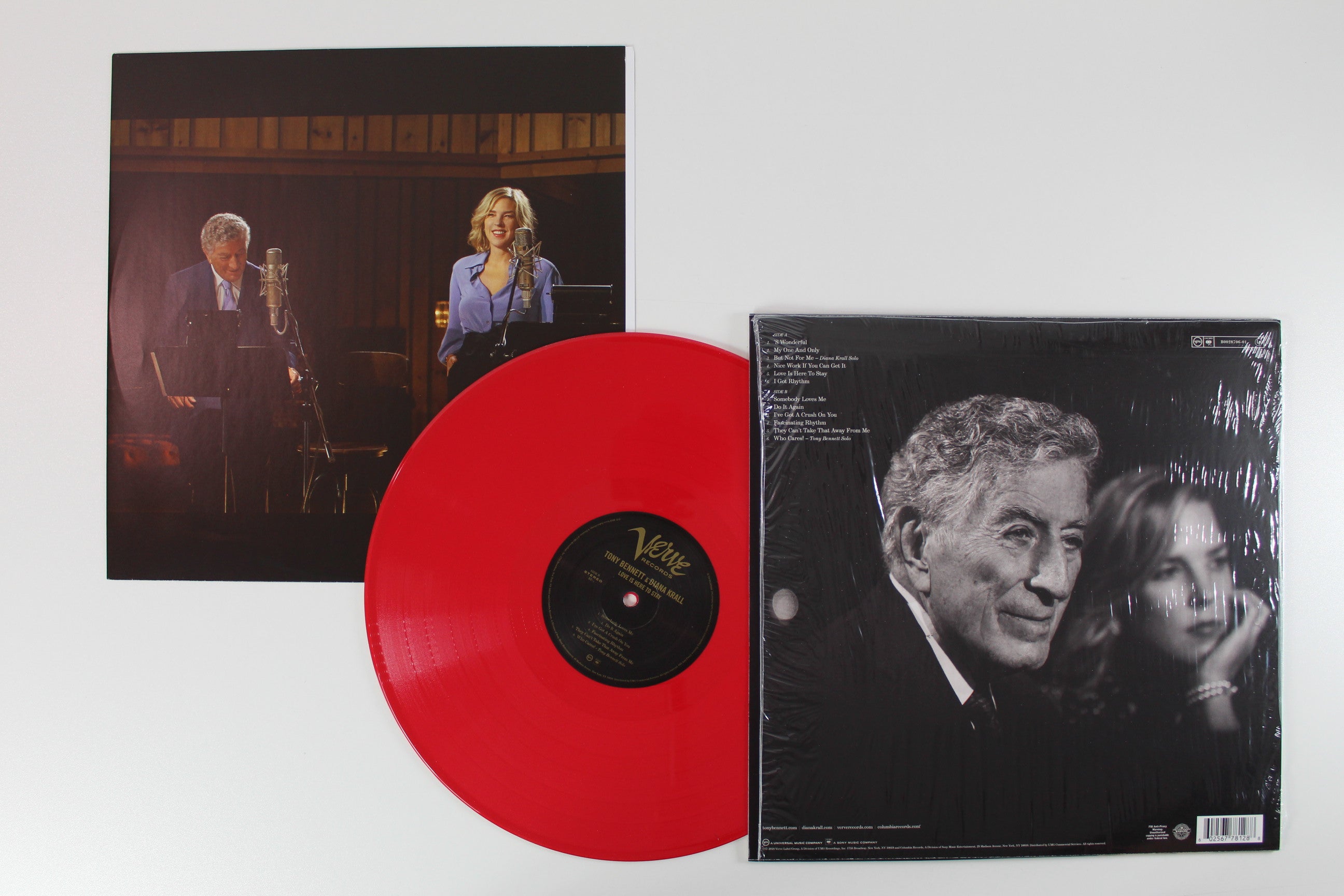 Tony Bennett, Diana Krall, Bill Charlap Trio - Love Is Here To Stay on Verve Records - Red Vinyl