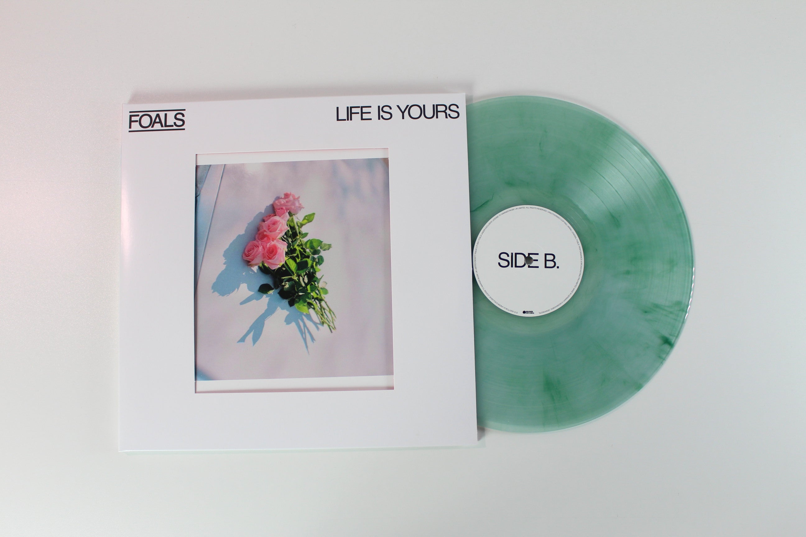 Foals - Life Is Yours on Warner Ltd Clear w/ Dark Green Marble