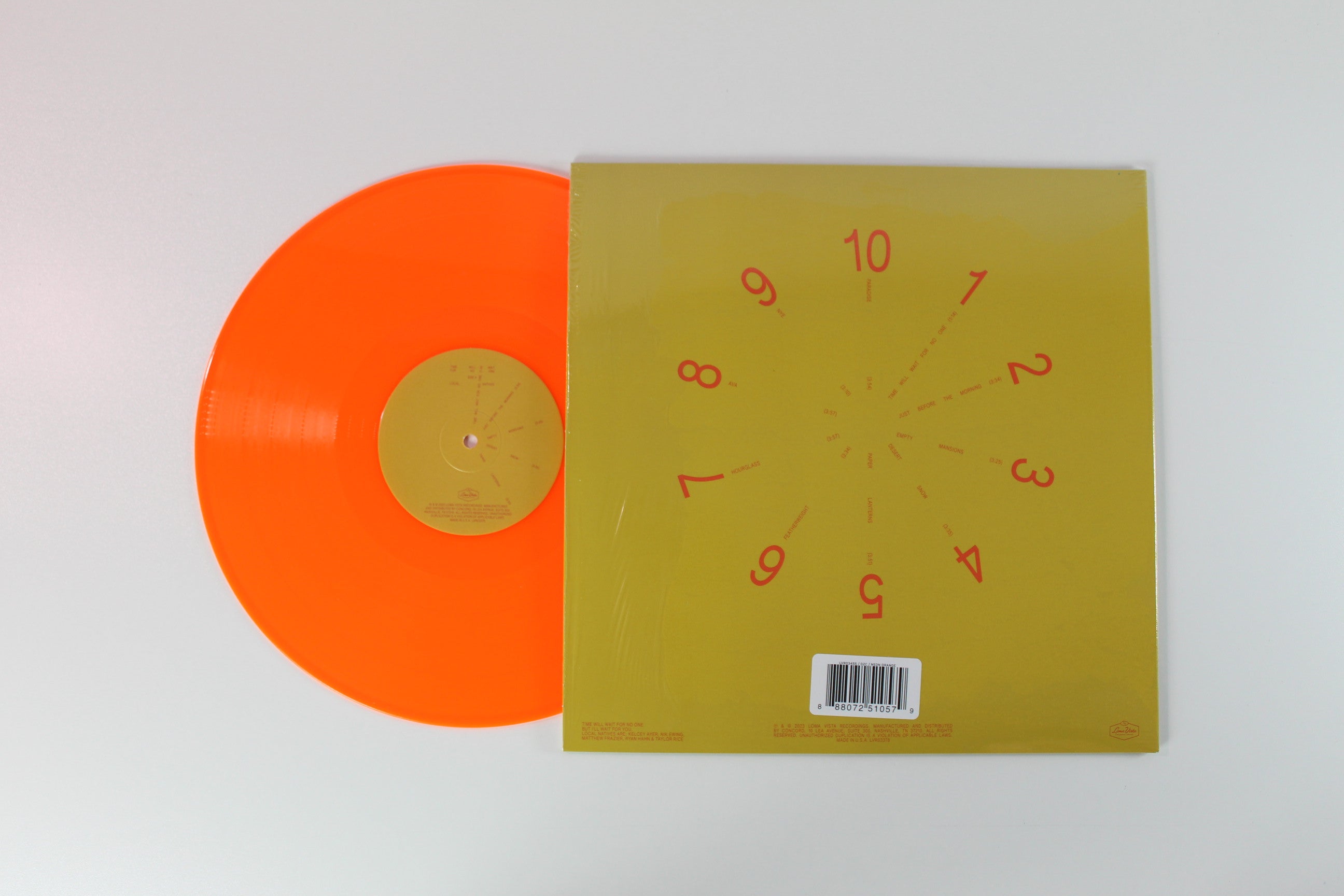 Local Natives - Time Will Wait For No One on Loma Vista Ltd Neon Orange