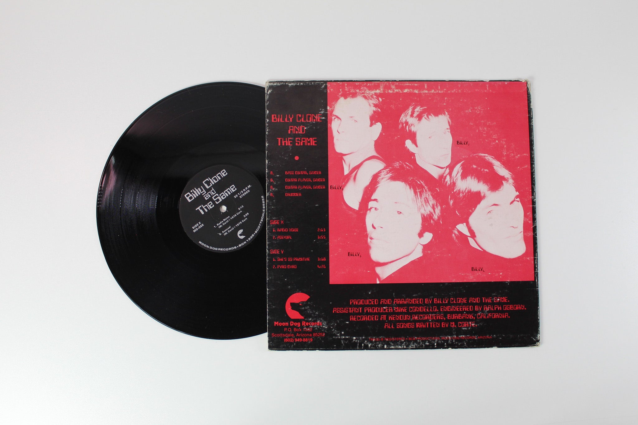 Billy Clone & The Same - X And Y on Moon Dog Records