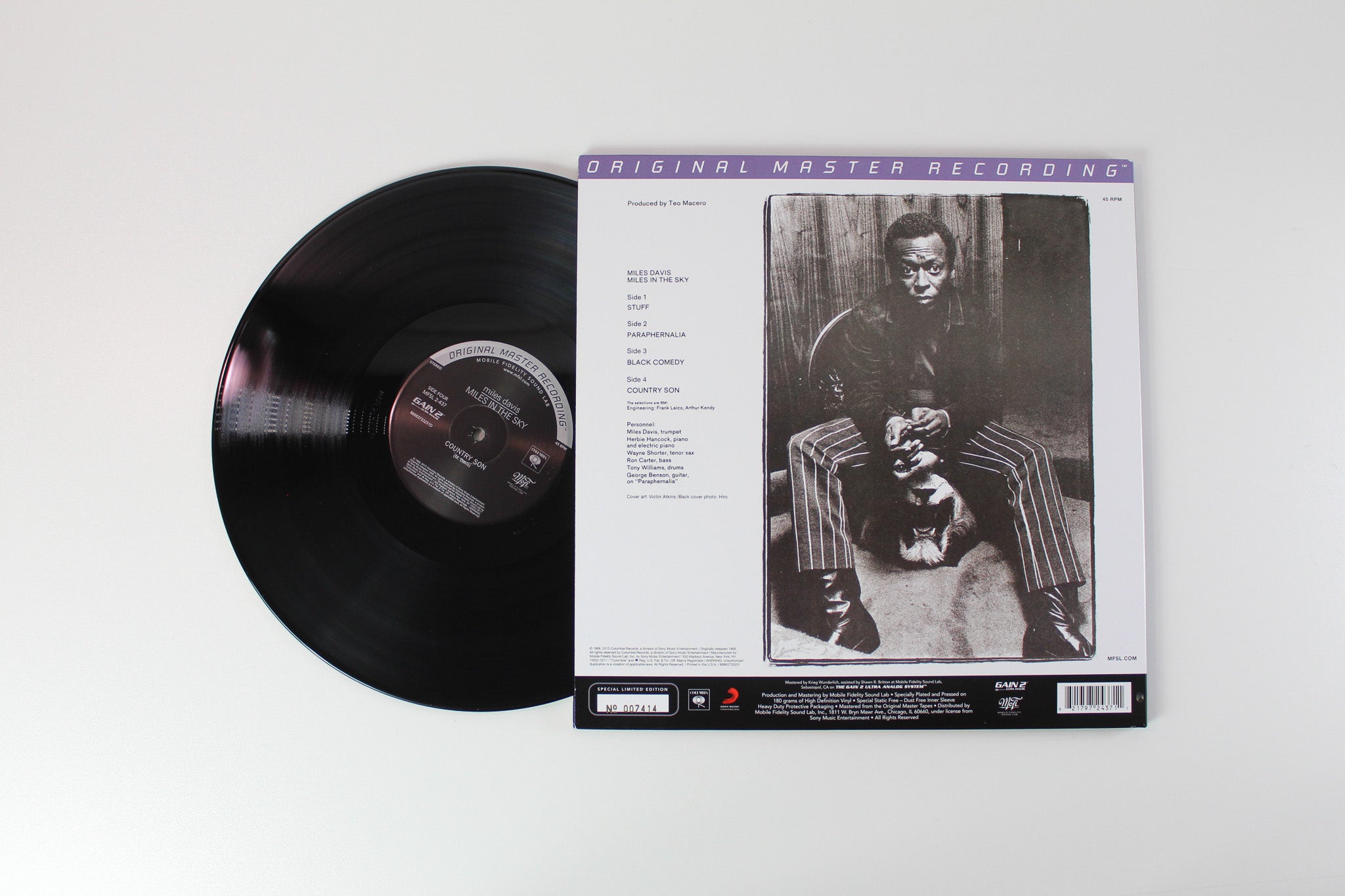 Miles Davis - Miles In The Sky on Mobile Fidelity Sound Lab Ltd Numbered 2 X 12" 45 RPM Reissue