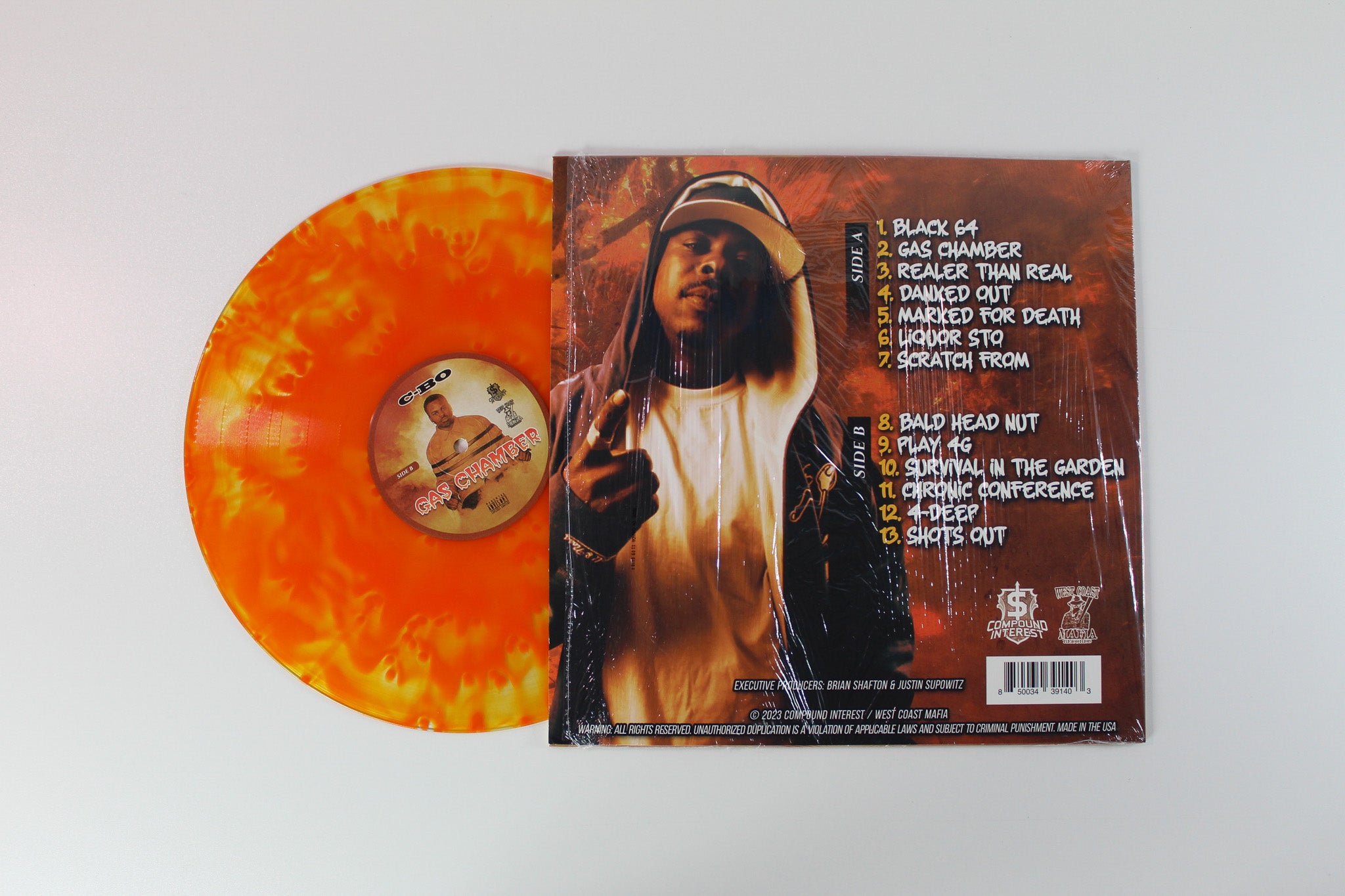 C-Bo - Gas Chamber on Compound Interest - Orange Vinyl Reissue