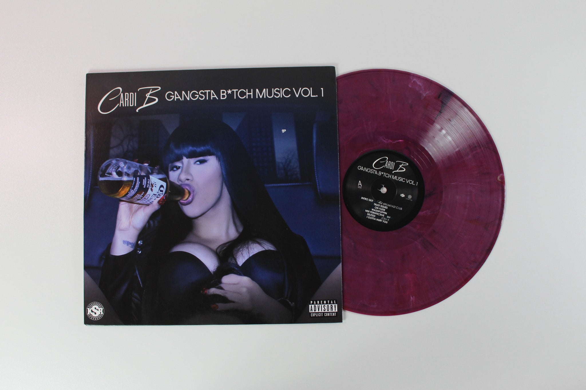 Cardi B - Gangsta B*tch Music Vol. 1 on KSR Group / Empire - Maroon Vinyl