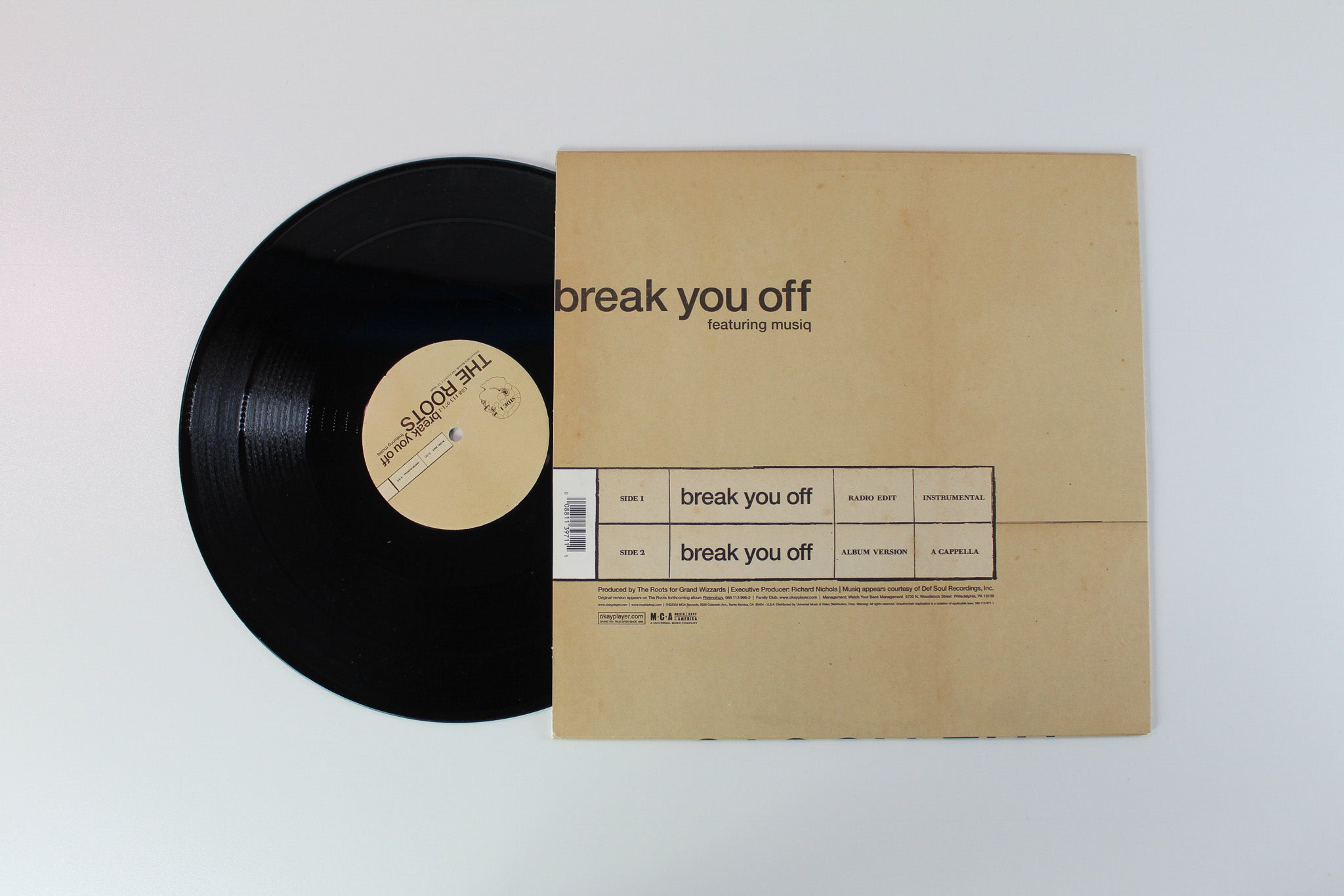 The Roots - Break You Off on MCA Records - 12" Single