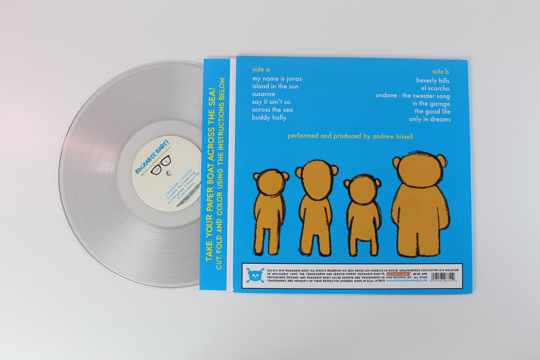 Andrew Bissell - Rockabye Baby! Lullaby Renditions Of Weezer - Clear Vinyl