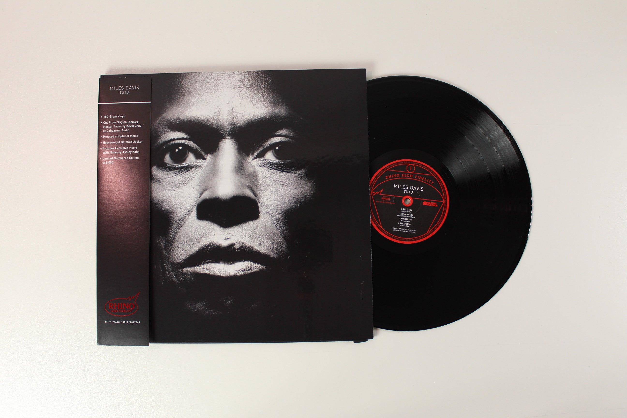 Miles Davis - Tutu on Rhino Ltd Numbered 180 Gram Reissue
