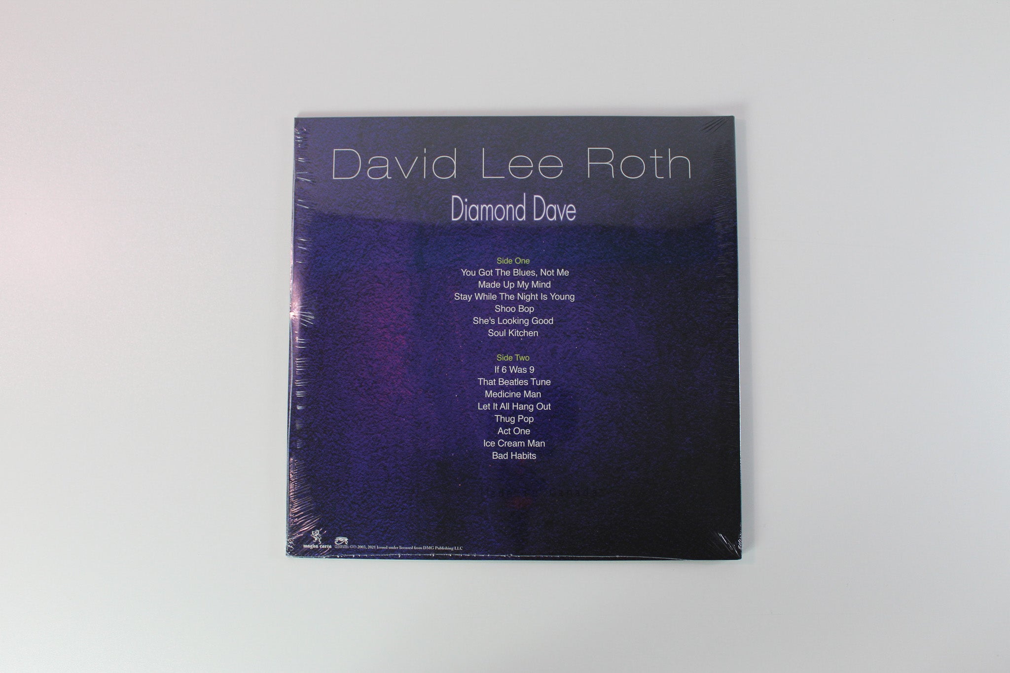 David Lee Roth - Diamond Dave on Cleopatra Ltd Pink Vinyl Sealed