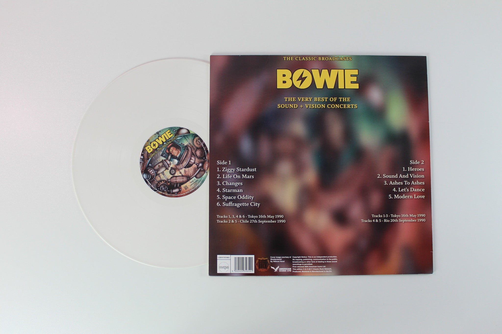 David Bowie - Under The Moonlight (The Classic Broadcasts) on Classic Rock Network - Unofficial pressing