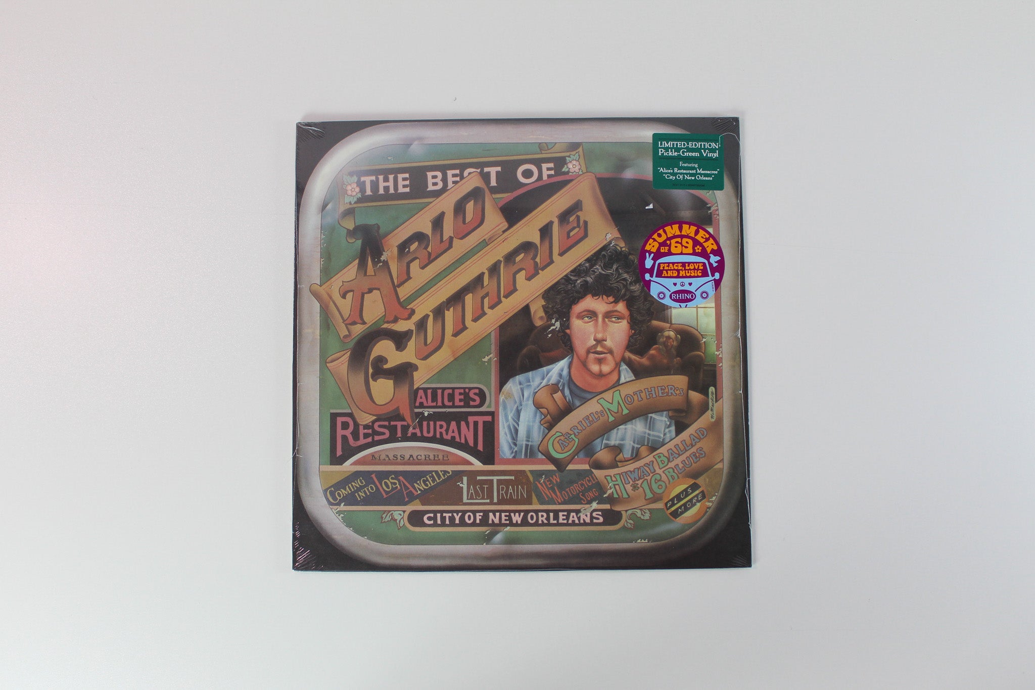 Arlo Guthrie - The Best Of Arlo Guthrie on Warner Rhino Ltd Green Vinyl Reissue Sealed