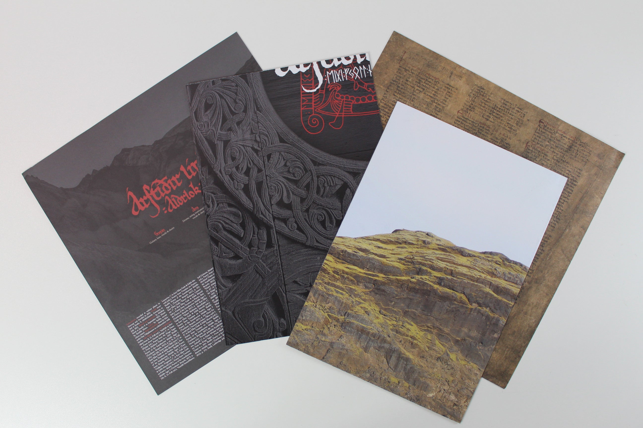 Árstíðir Lífsins - Aldrlok on Van Records Red Marbled