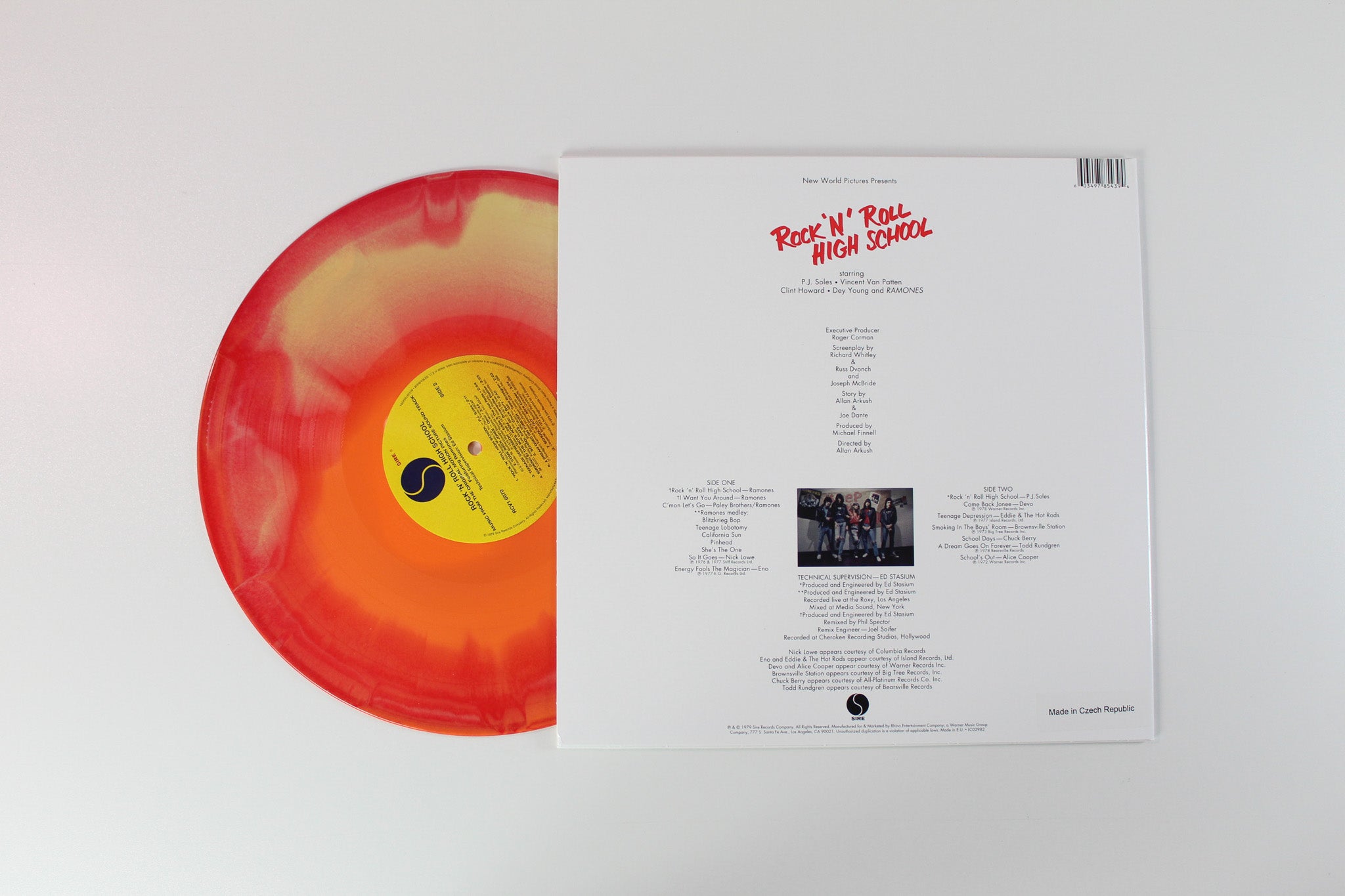 Various - Rock 'N' Roll High School (Music From The Original Motion Picture Soundtrack) on Sire - Fire Colored Vinyl