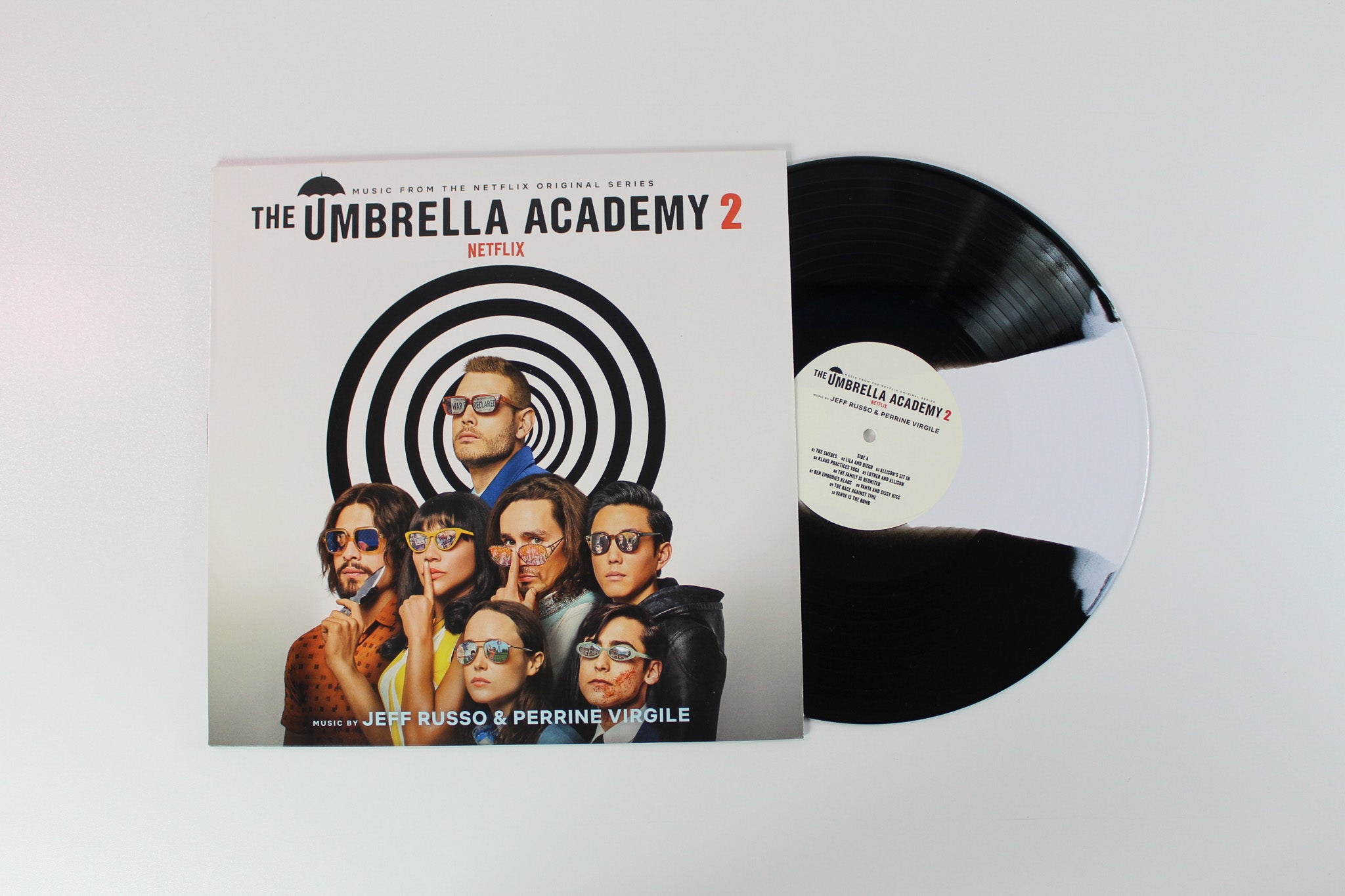 Jeff Russo - The Umbrella Academy 2 on Lakeshore Records - Black & White Striped Vinyl