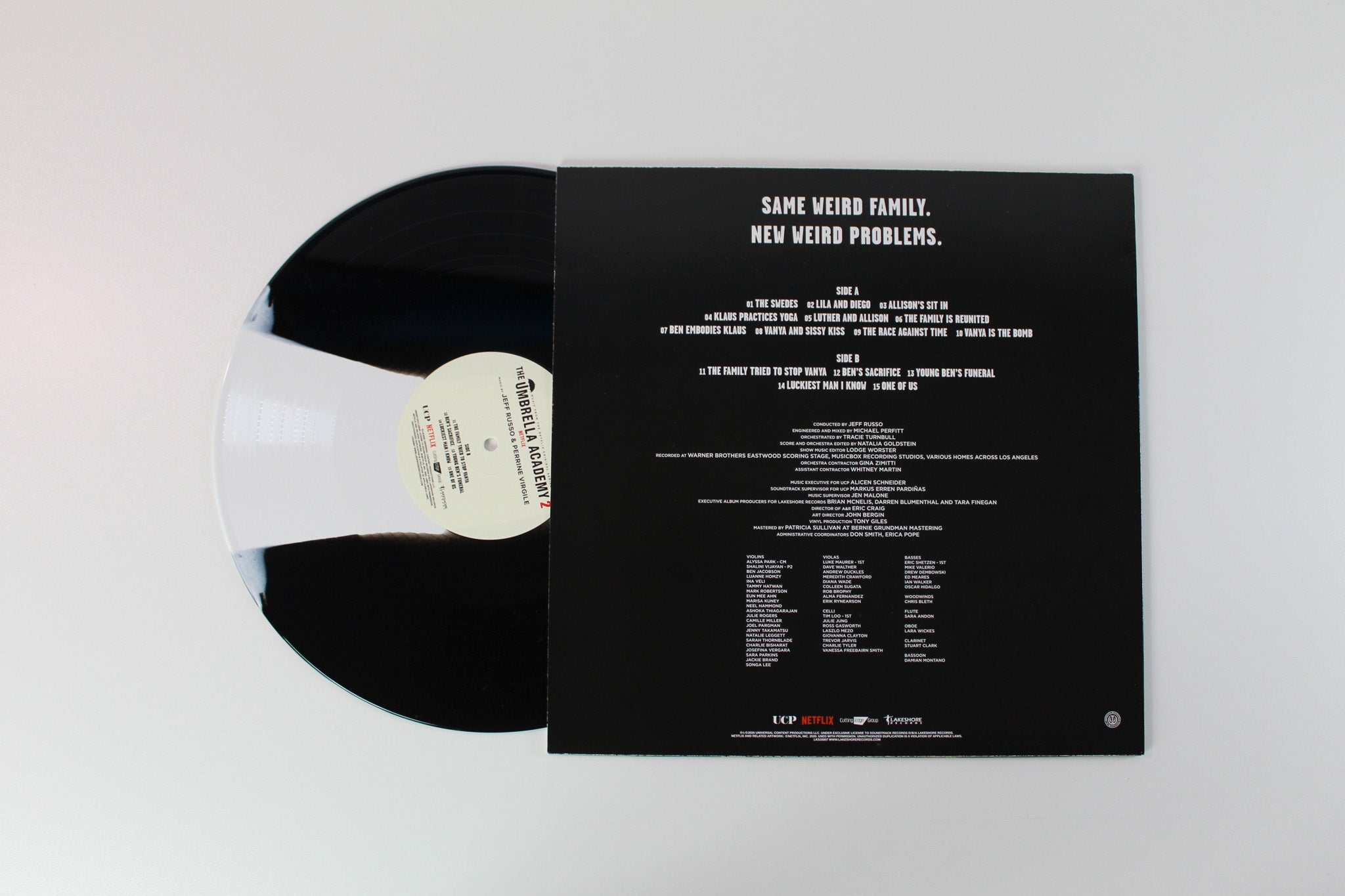 Jeff Russo - The Umbrella Academy 2 on Lakeshore Records - Black & White Striped Vinyl