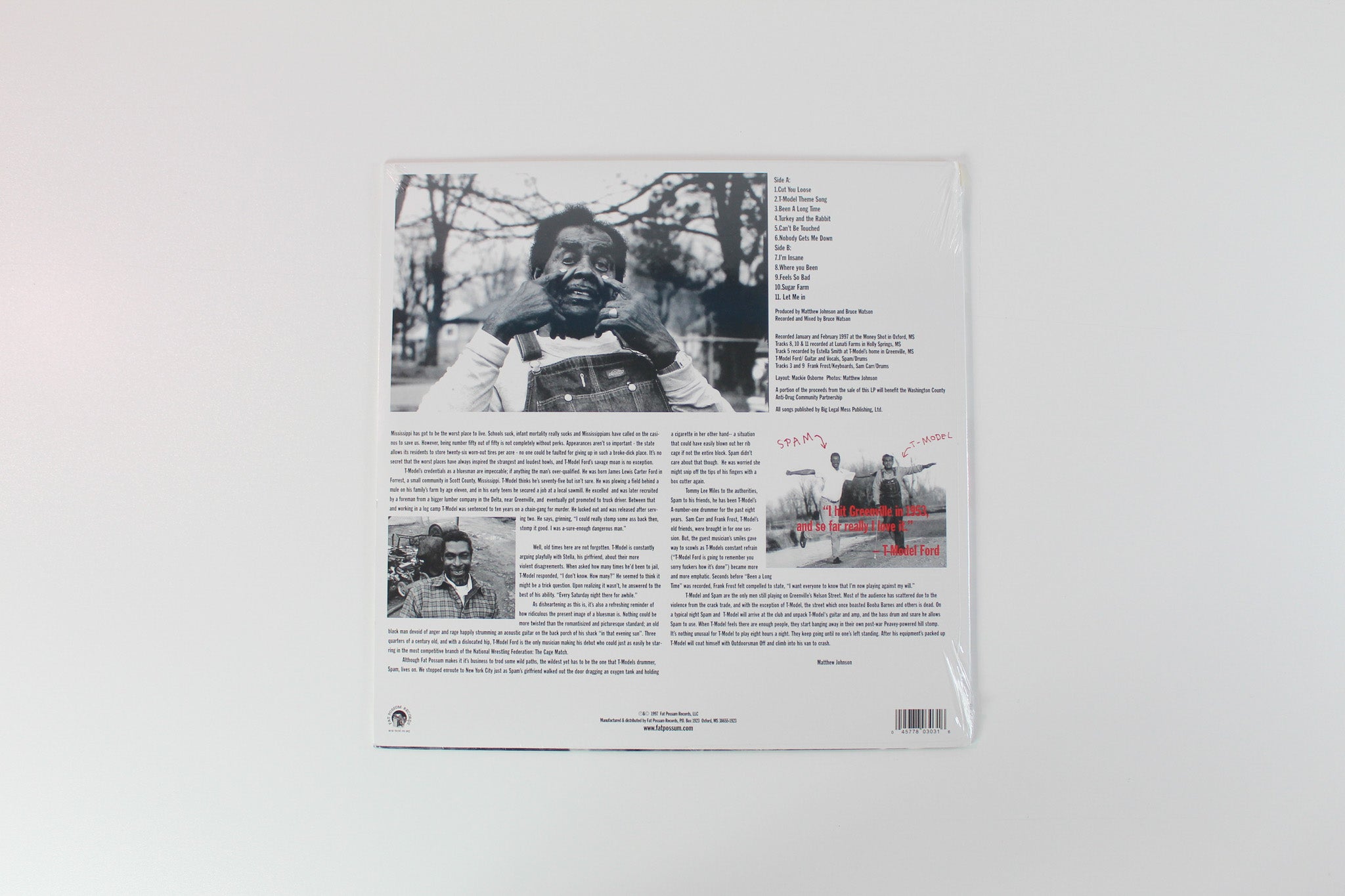 T-Model Ford - Pee-Wee Get My Gun on Fat Possum Records - Sealed