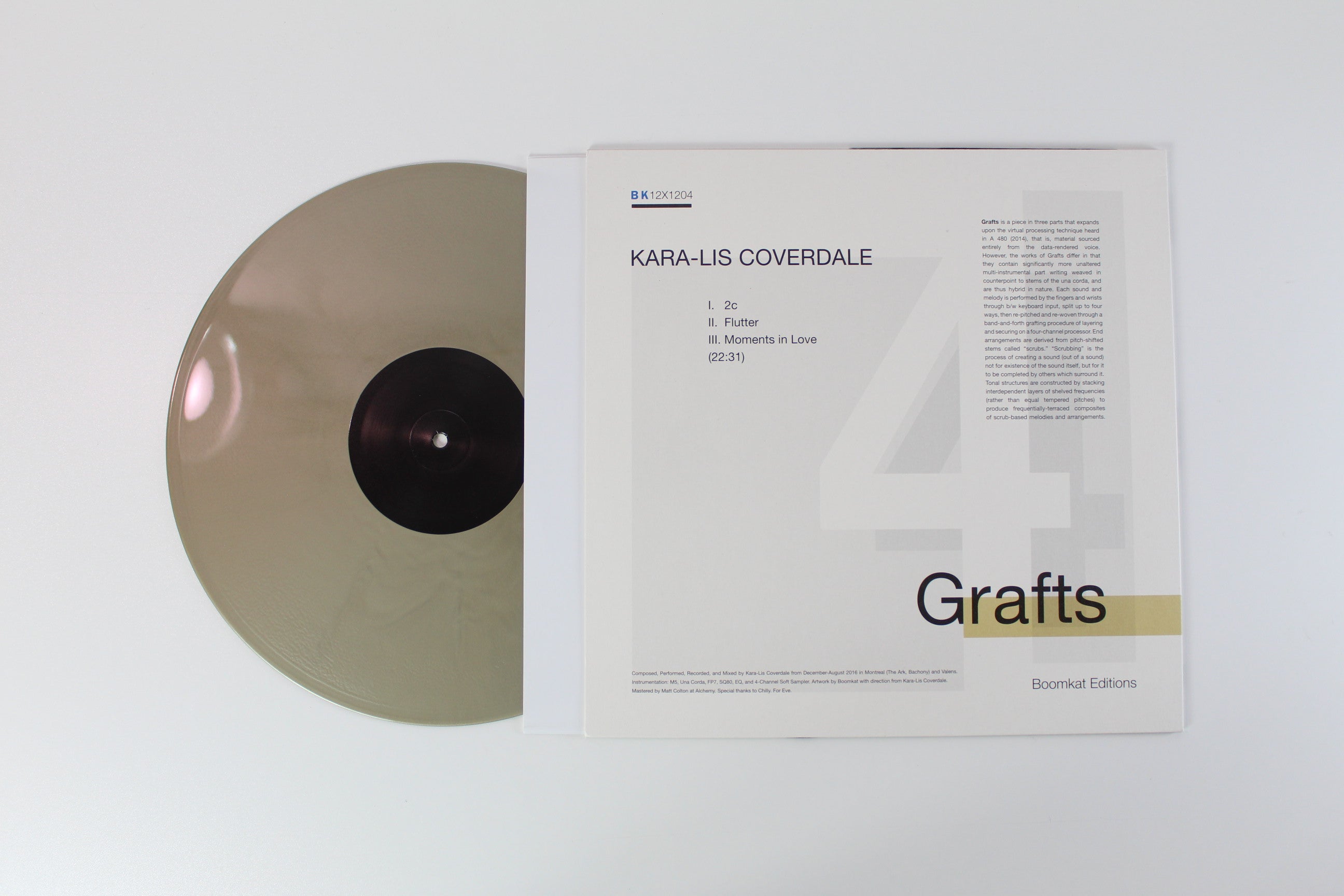 Kara-Lis Coverdale - Grafts on Boomkat Single Sided Gold Vinyl Reissue