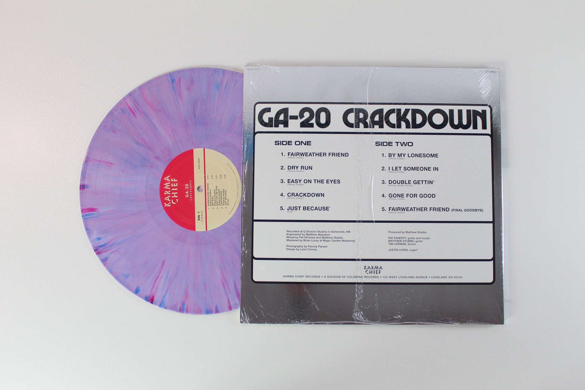 GA-20 - Crackdown on Karma Chief Records - Purple Vinyl