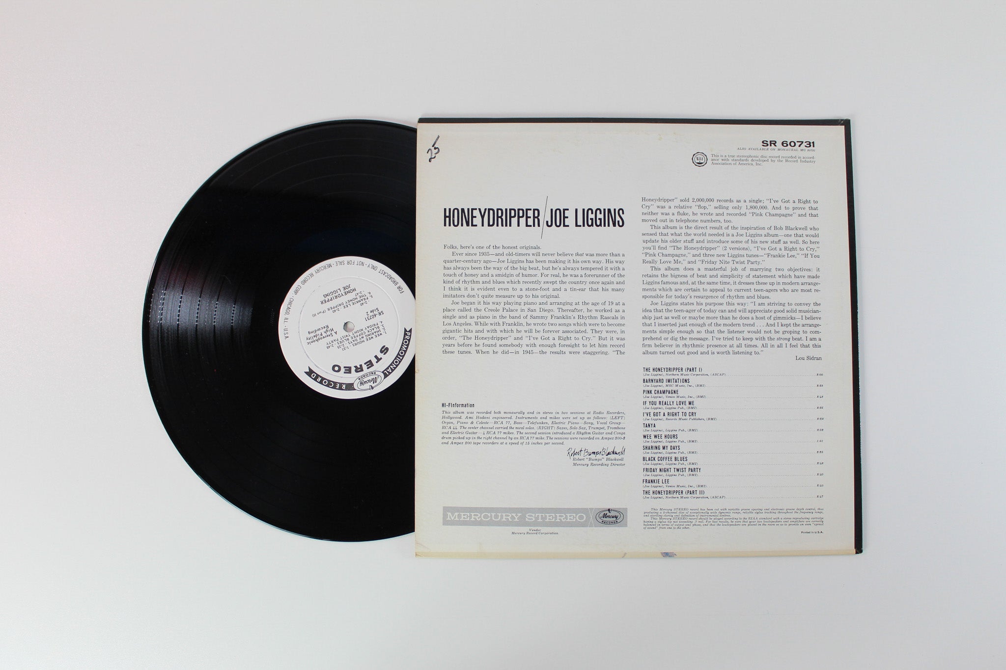 Joe Liggins - Honeydripper on Mercury - Stereo Promo