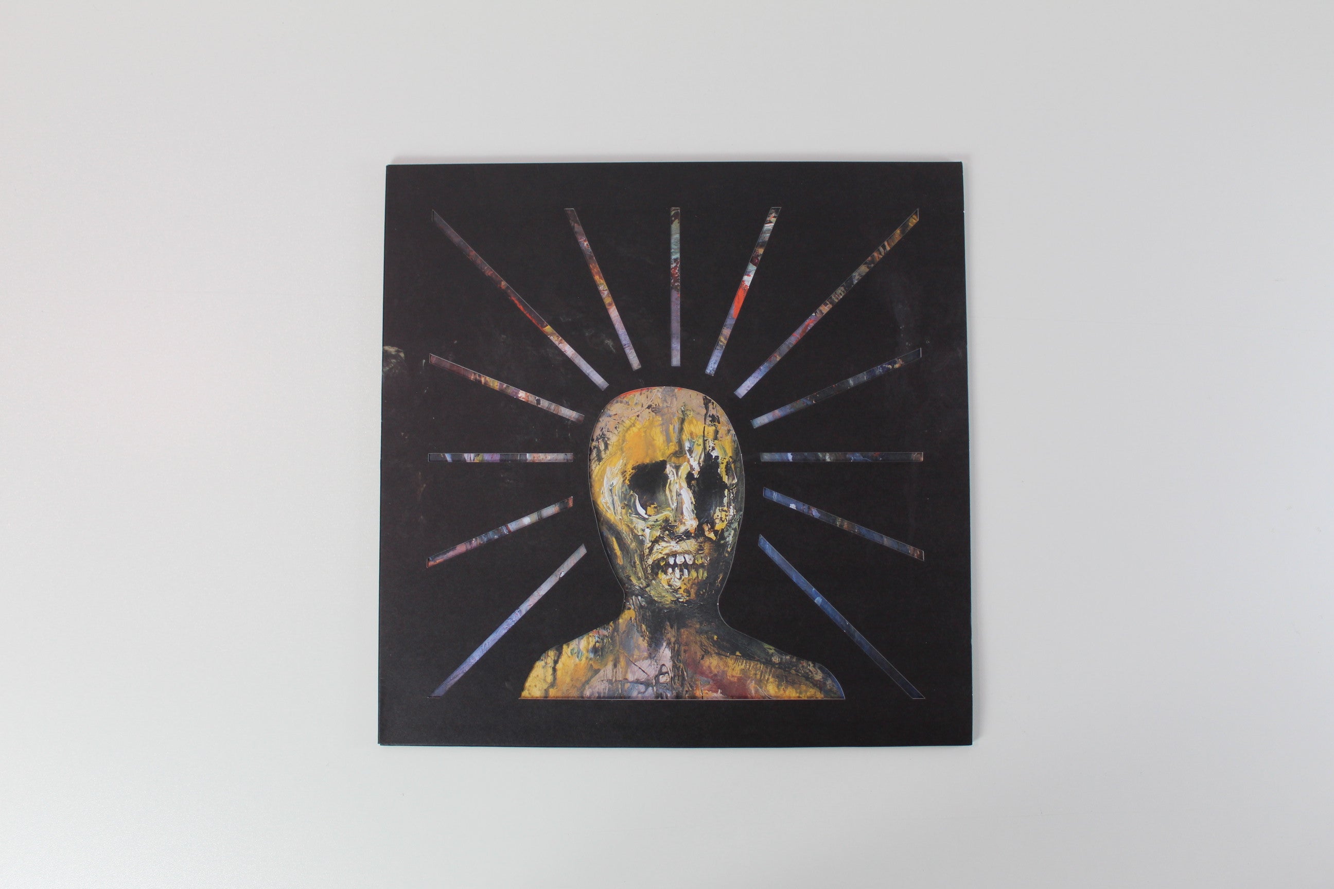 END - Splinters From An Ever-Changing Face on Closed Casket Activities Ltd Gold Inside Clear With Splatter Reissue