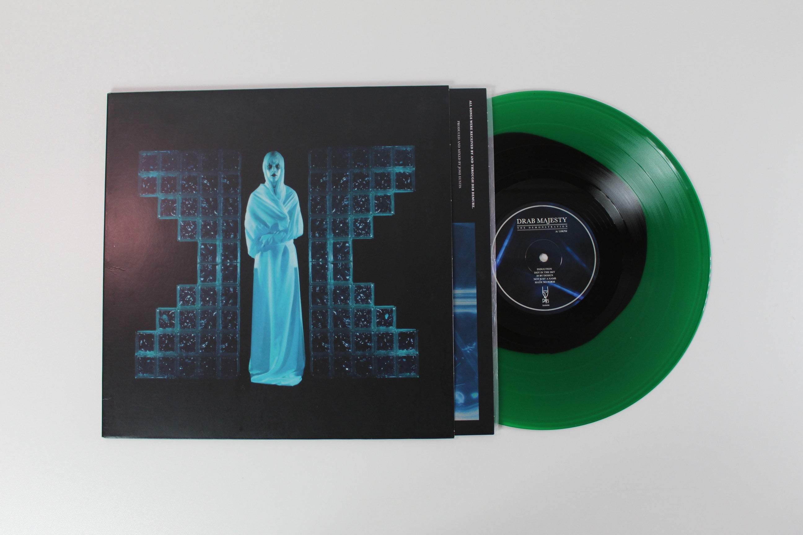 Drab Majesty - The Demonstration on Dais Ltd Black in Green Vinyl Reissue