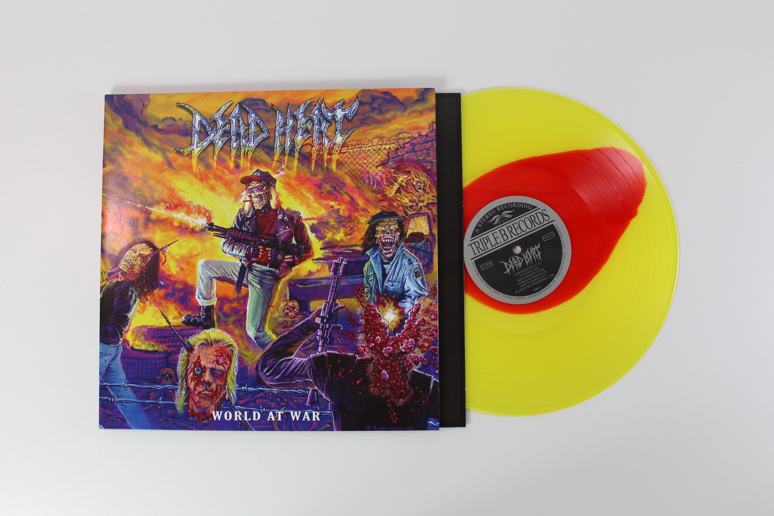 Dead Heat - World At War on Triple B Clear Red Inside Clear Yellow