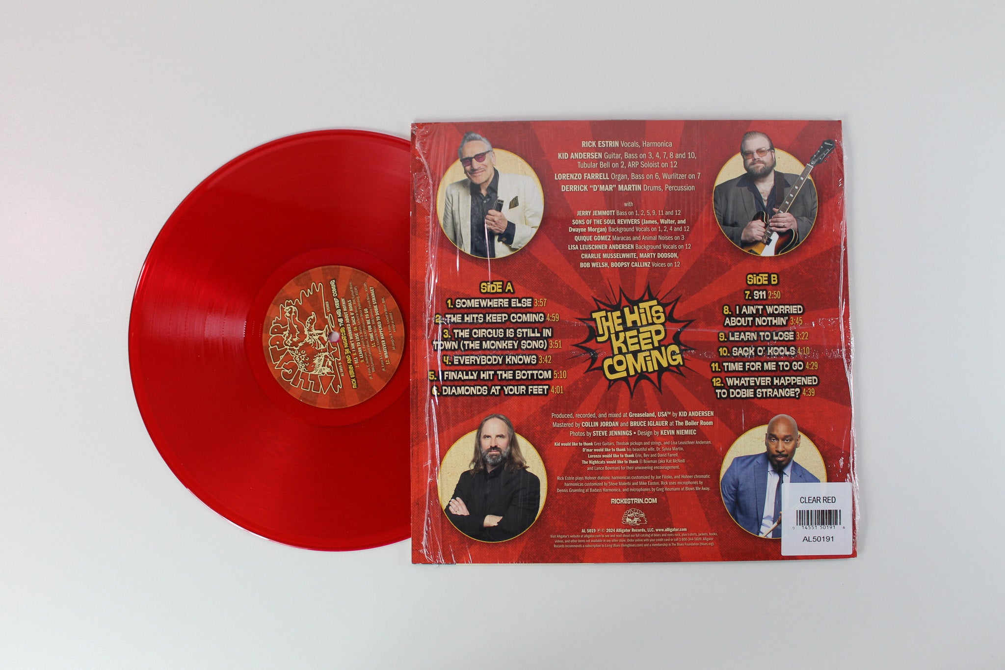 Rick Estrin And The Nightcats - The Hits Keep Coming on Alligator Records - Red Vinyl