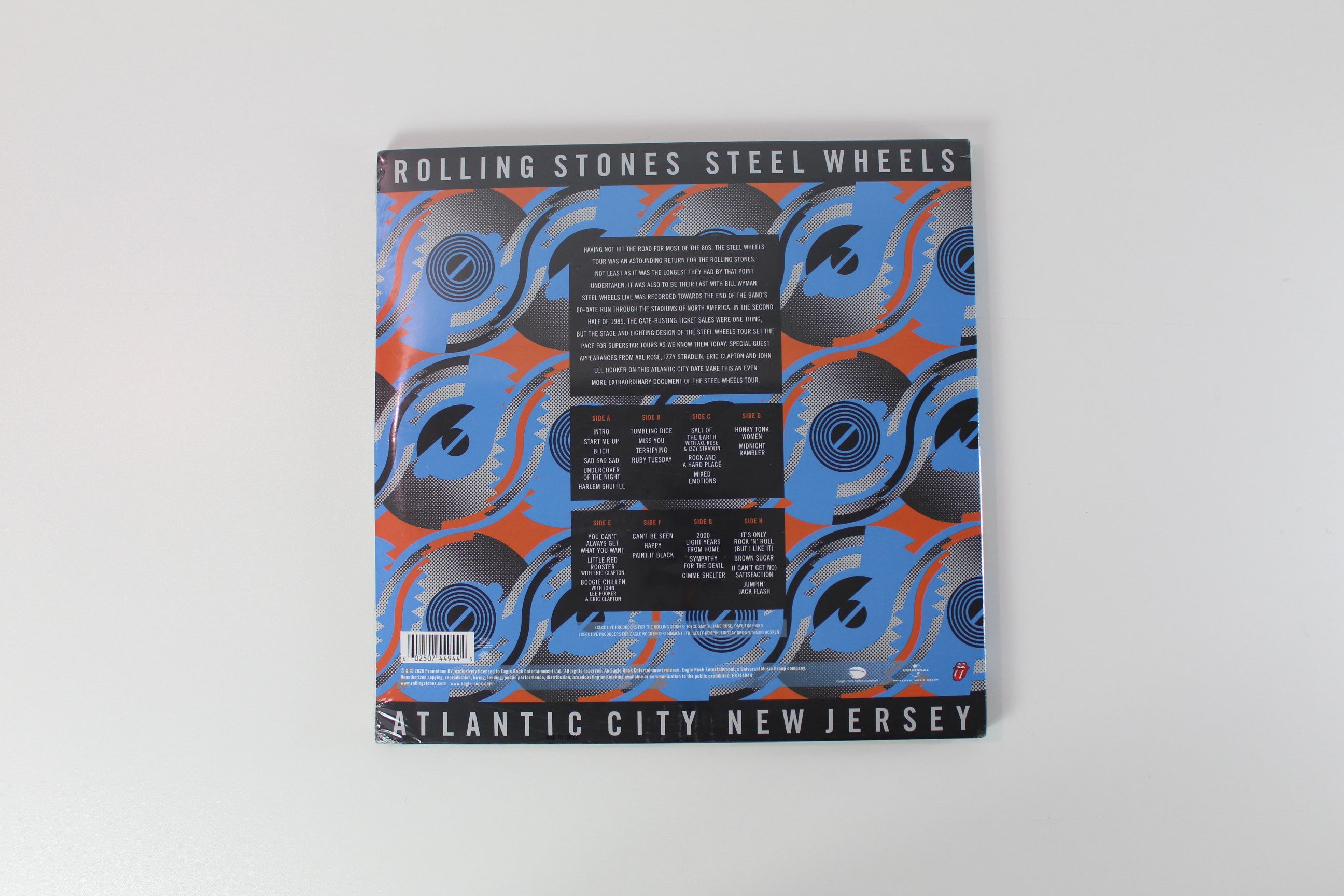 The Rolling Stones - Steel Wheels Live Atlantic City New Jersey on Rolling Stones Records Colored Vinyl Sealed