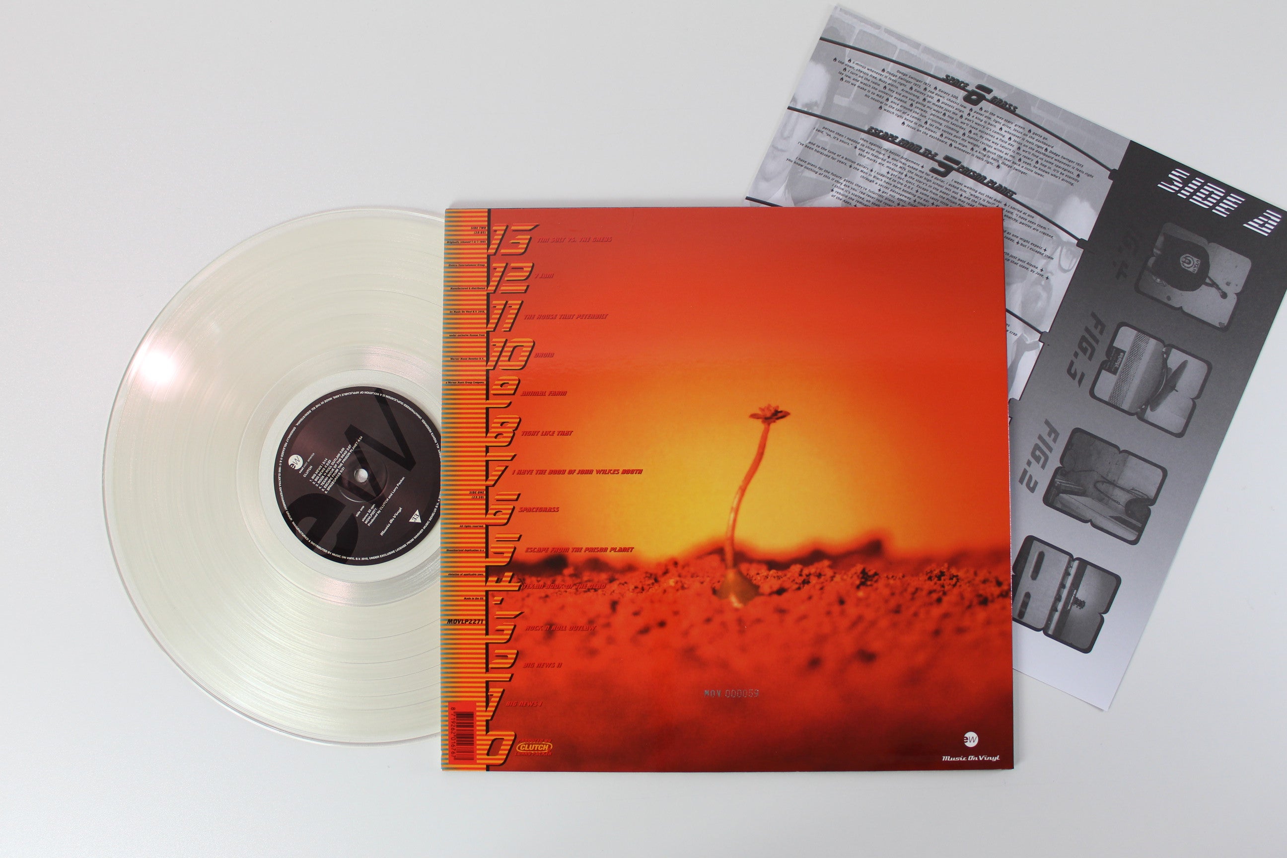Clutch - Clutch on Music on Vinyl Ltd Numbered Translucent Vinyl Reissue