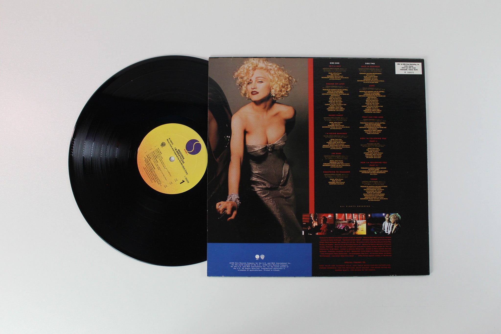 Madonna - I'm Breathless - Music From And Inspired By The Film Dick Tracy on Sire / Warner Bros. Records