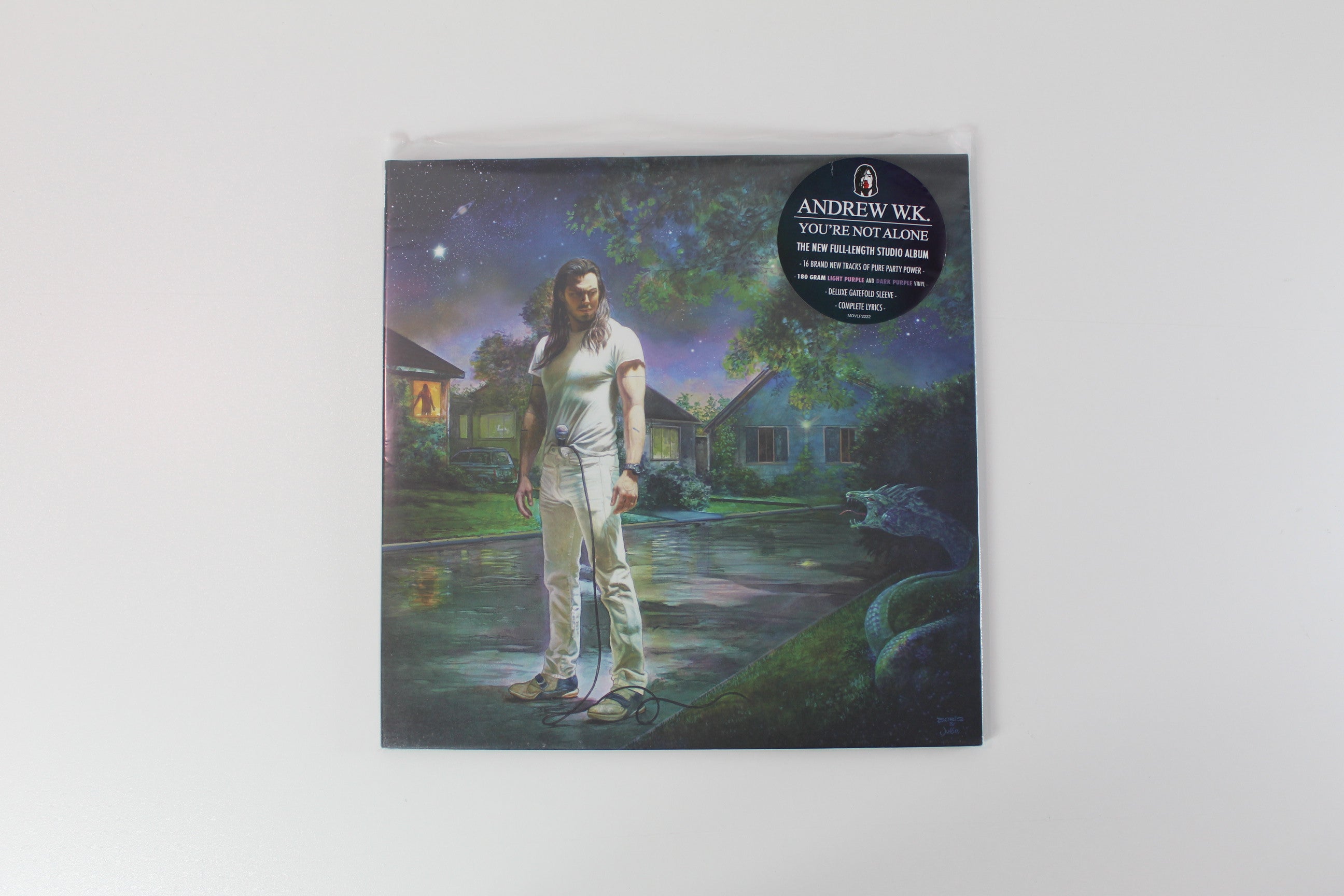 Andrew W.K. - You're Not Alone on Music on Vinyl Ltd Numbered Light / Dark Purple Vinyl