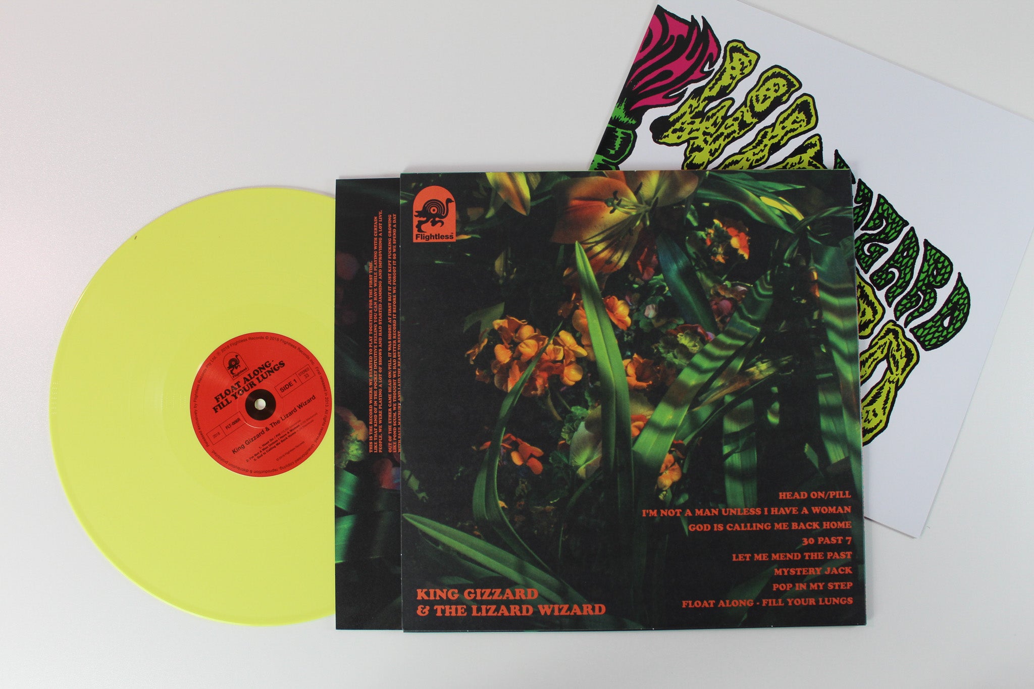 King Gizzard And The Lizard Wizard - Float Along - Fill Your Lungs Reissue on Flightless Yellow Vinyl
