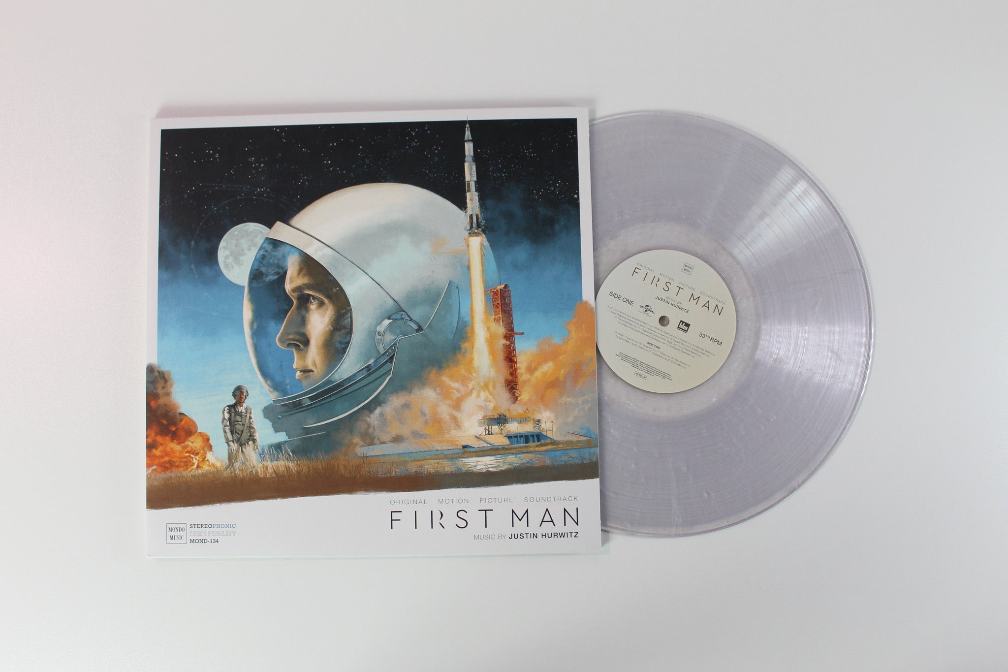 Justin Hurwitz - First Man (Original Motion Picture Soundtrack) Ltd. on Mondo Lunar Surface Grey Vinyl