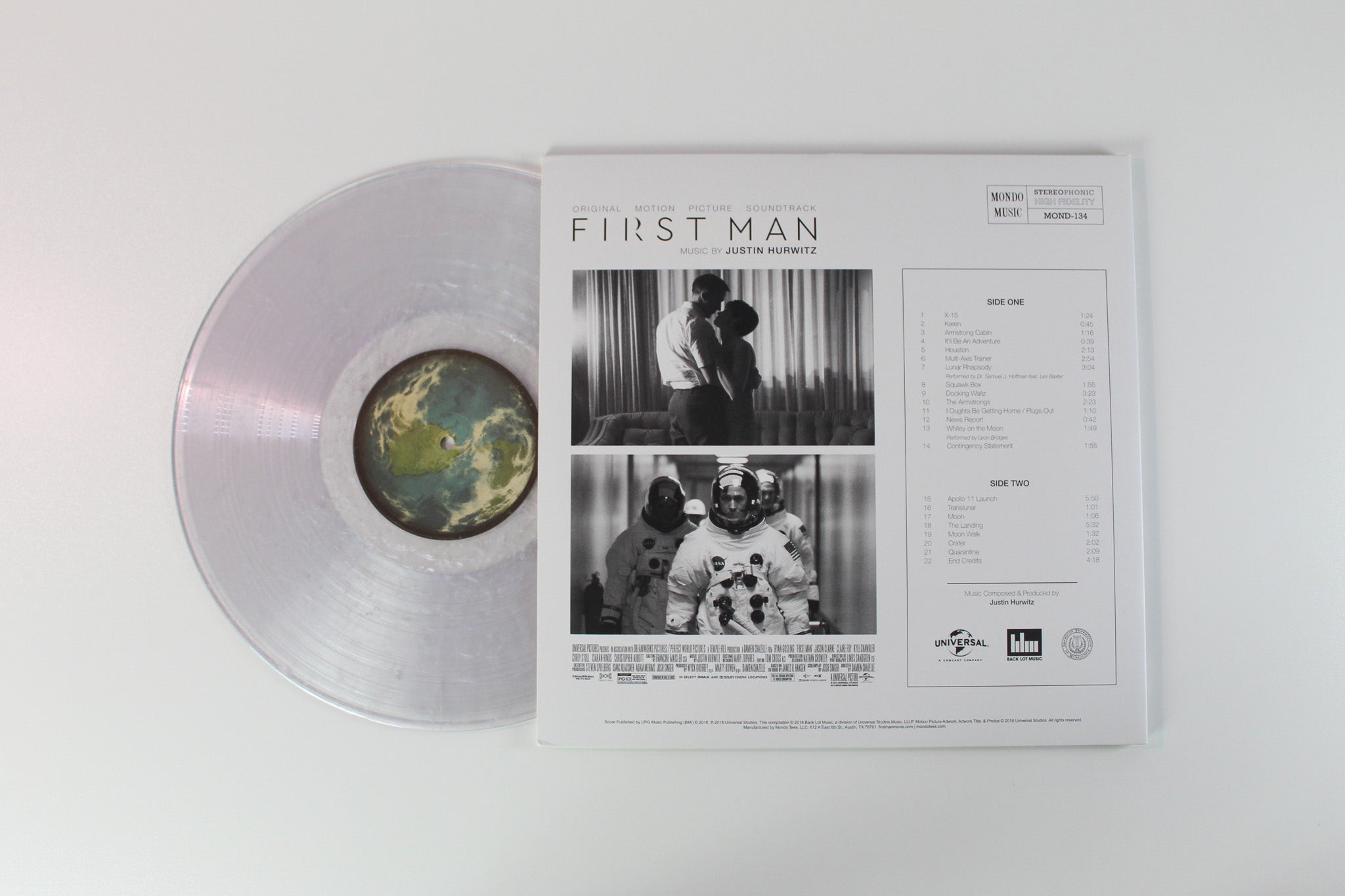 Justin Hurwitz - First Man (Original Motion Picture Soundtrack) Ltd. on Mondo Lunar Surface Grey Vinyl