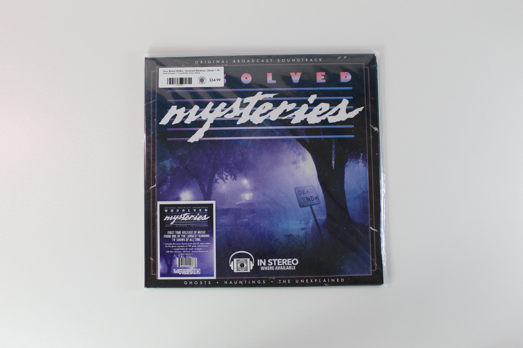 Gary Remal Malkin - Unsolved Mysteries: Ghosts • Hauntings • The Unexplained (Original Broadcast Soundtrack) on Terror Vision Purple Translucent w/ Purple Smoke & Teal Splatter