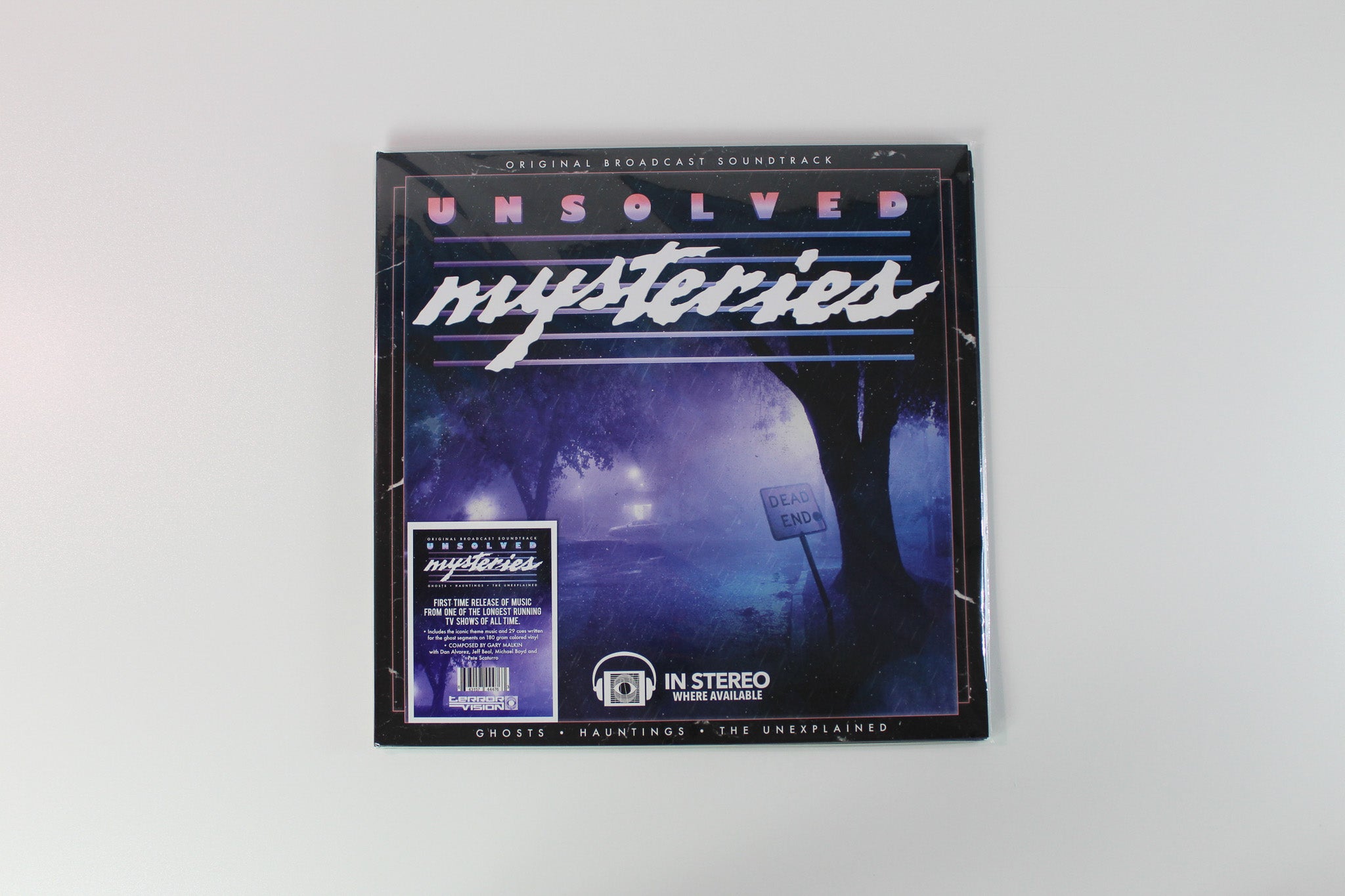 Gary Remal Malkin - Unsolved Mysteries: Ghosts • Hauntings • The Unexplained (Original Broadcast Soundtrack) on Terror Vision Purple Translucent w/ Purple Smoke & Teal Splatter