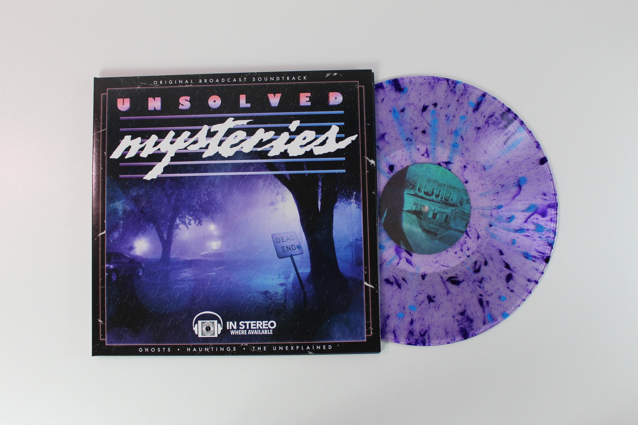 Gary Remal Malkin - Unsolved Mysteries: Ghosts • Hauntings • The Unexplained (Original Broadcast Soundtrack) on Terror Vision Purple Translucent w/ Purple Smoke & Teal Splatter