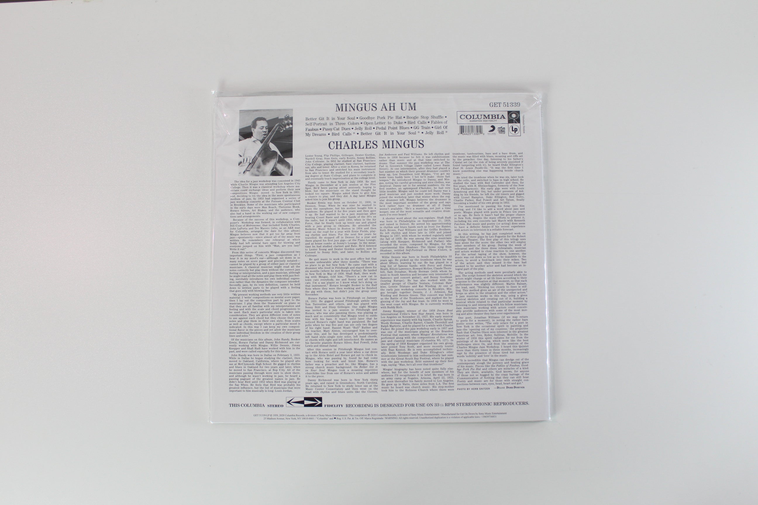 Charles Mingus - Mingus Ah Um on Columbia Get on Down RSD 2020 Ltd Reissue