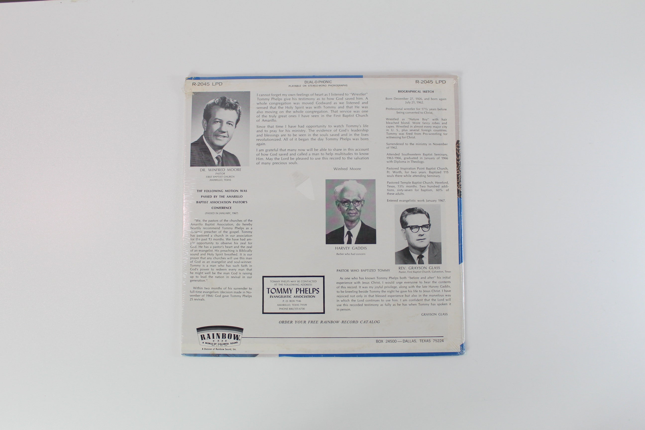 Tommy Phelps - I Wrestled With God on Rainbow Sealed