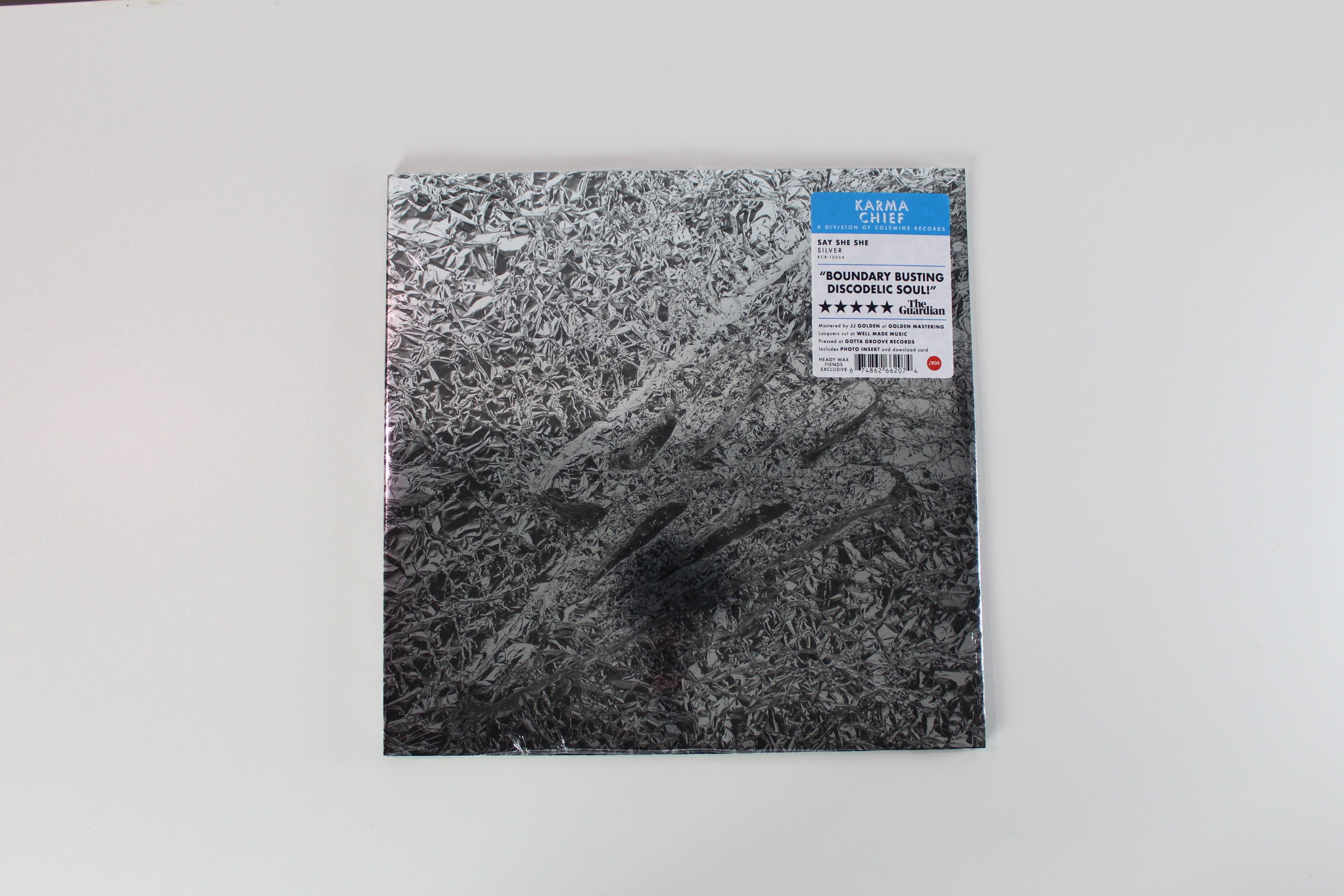 Say She She - Silver on Karma Chief Ltd Clear With Red Swirl Sealed