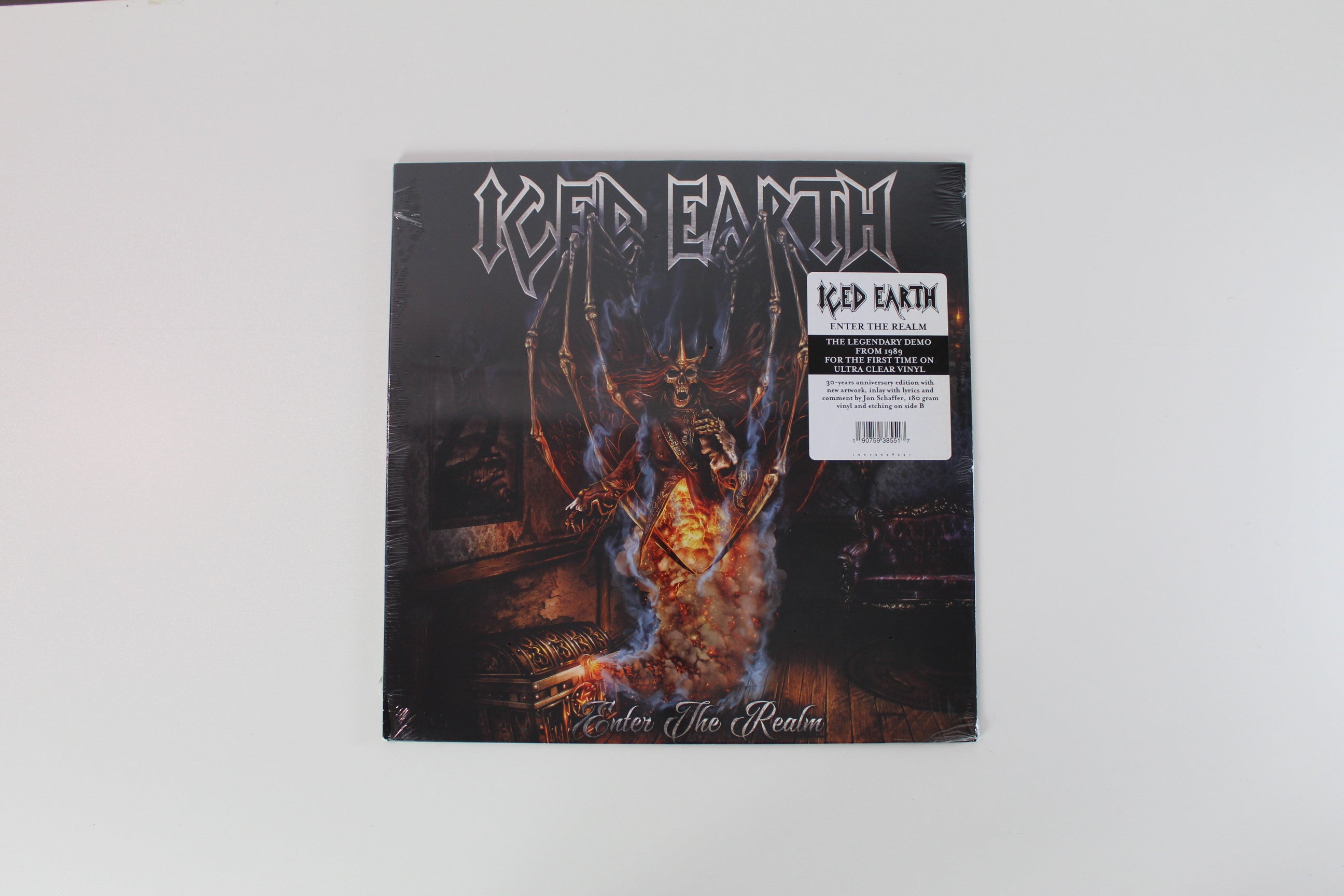 Iced Earth - Enter The Realm on Century Media Ltd Clear Vinyl Reissue Sealed