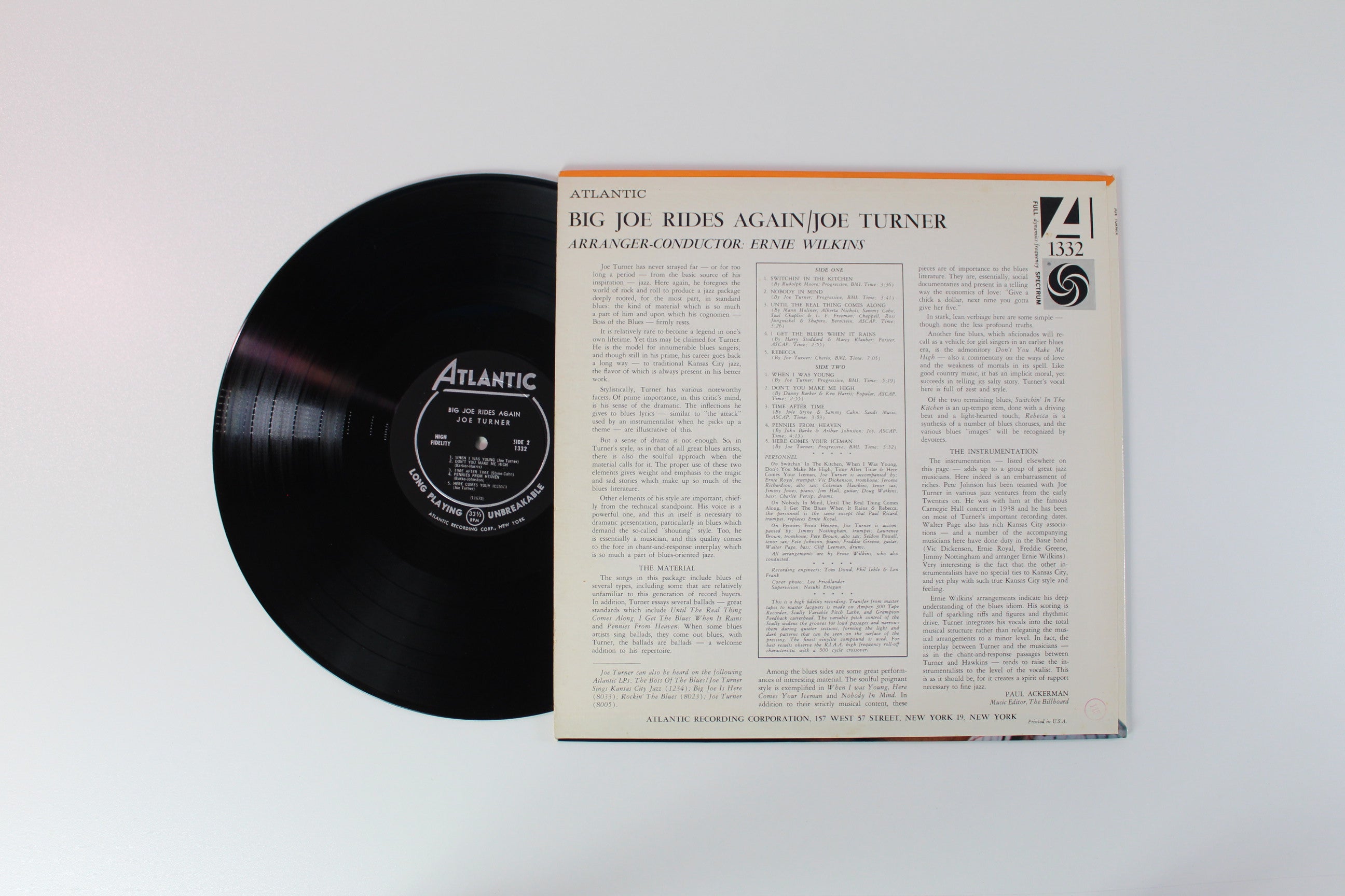 Big Joe Turner - Big Joe Rides Again on Atlantic - Mono