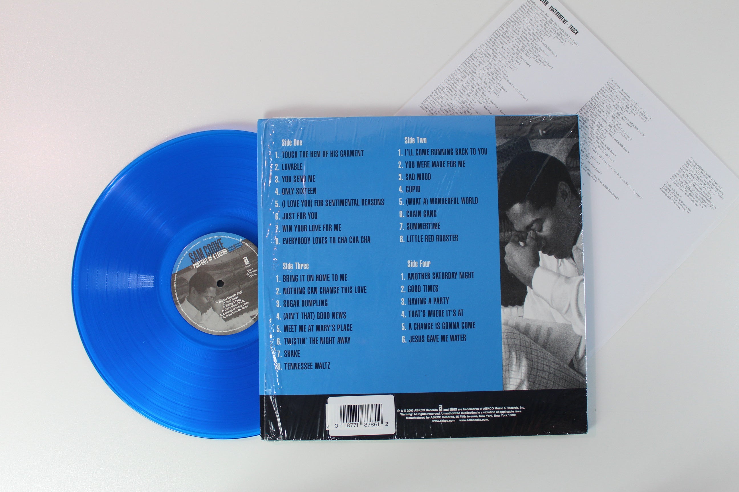 Sam Cooke - Portrait Of A Legend 1951-1964 on ABKCO - Blue Vinyl