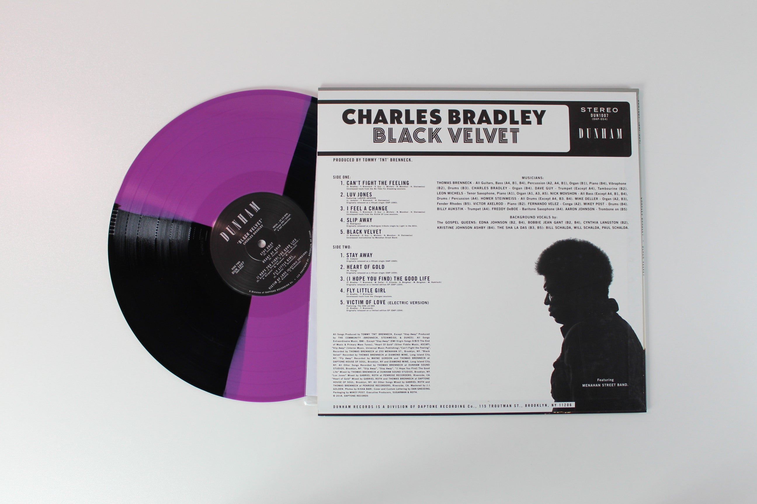 Charles Bradley - Black Velvet on Dunham - Purple & Black Colored Vinyl