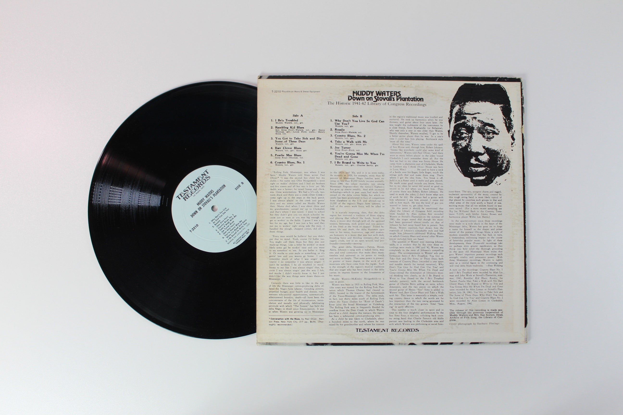 Muddy Waters - Down On Stovall's Plantation on Testament Records