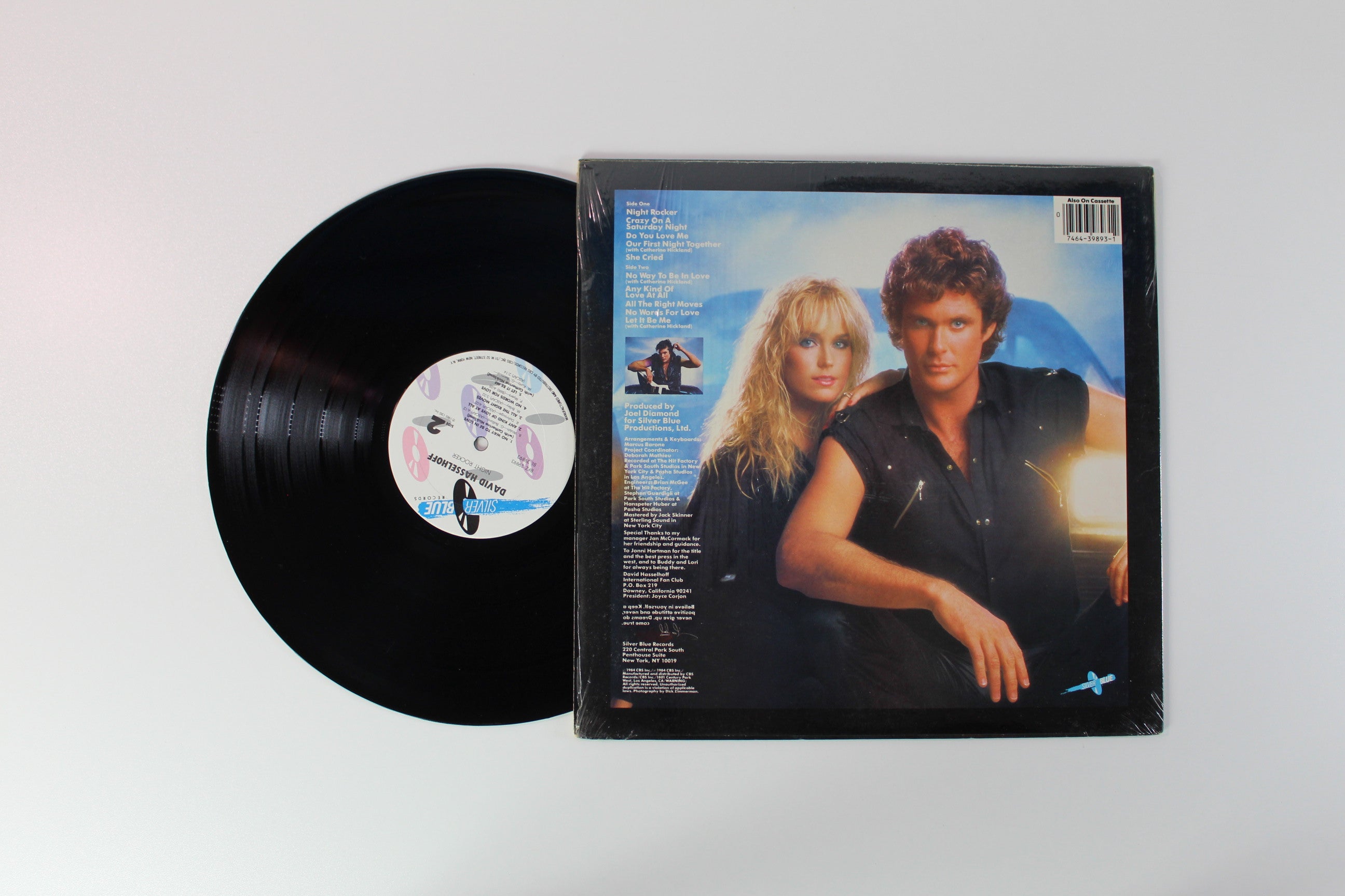 David Hasselhoff - Night Rocker on Silver Blue Records