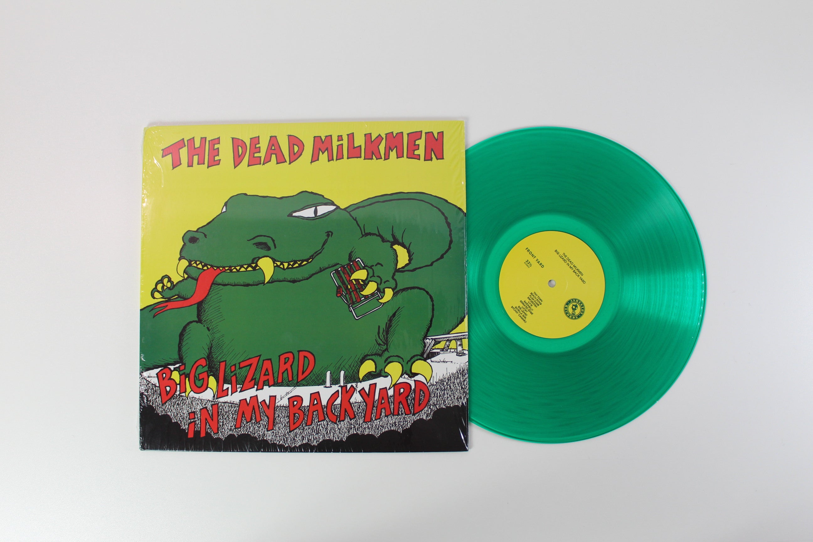 The Dead Milkmen - Big Lizard In My Backyard Reissue on Asbestos Records Green Translucent Vinyl